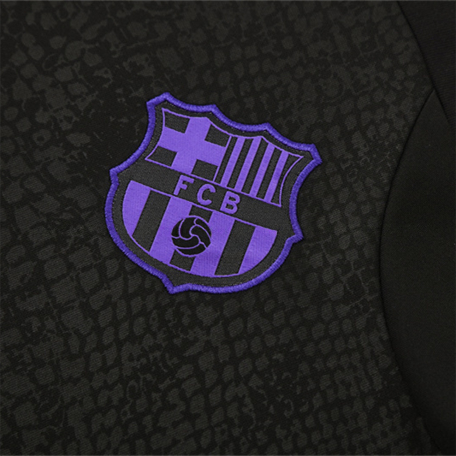 Barcelona 25-26 X KB Kids Long Sleeve Training Set - Black Top & Black Pants - UnitedFutballJersey