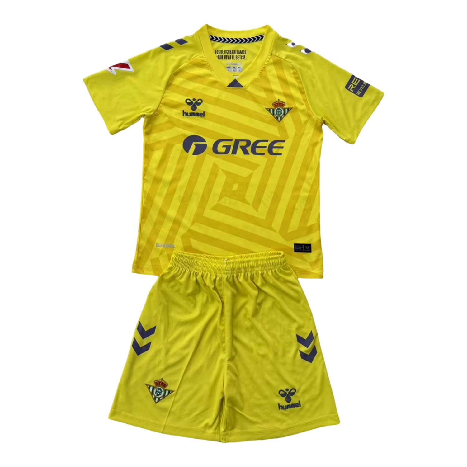 Real Betis 25-26 Yellow Goalkeeper Men's Adult Jersey Set - Fans Version - UnitedFutballJersey