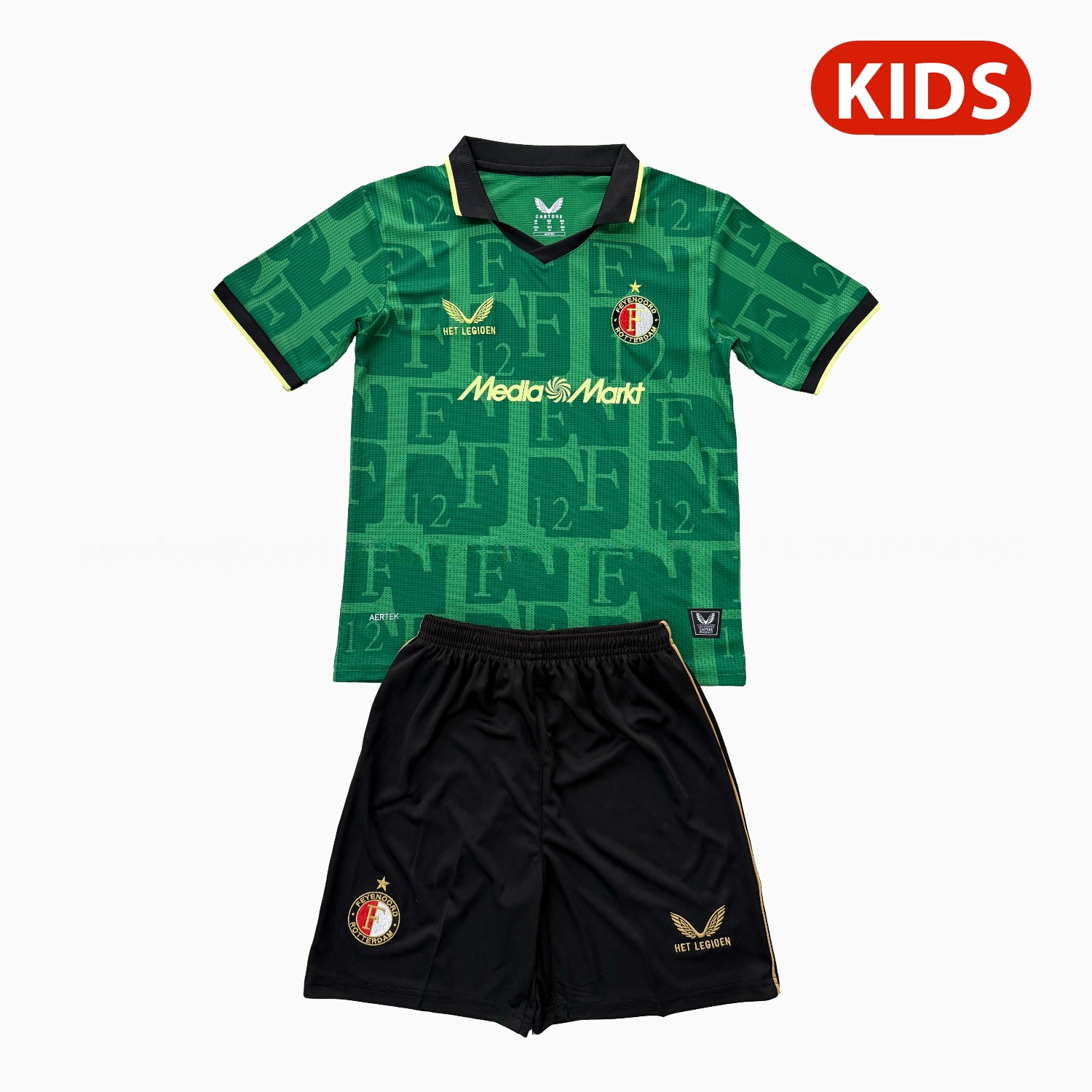 Feyenoord 25-26 Fourth Kids Kit - UnitedFutballJersey