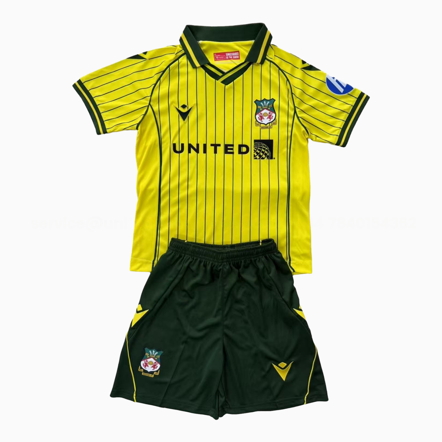 Wrexham 25-26 Away Men's Adult Jersey Set - Fans Version - UnitedFutballJersey