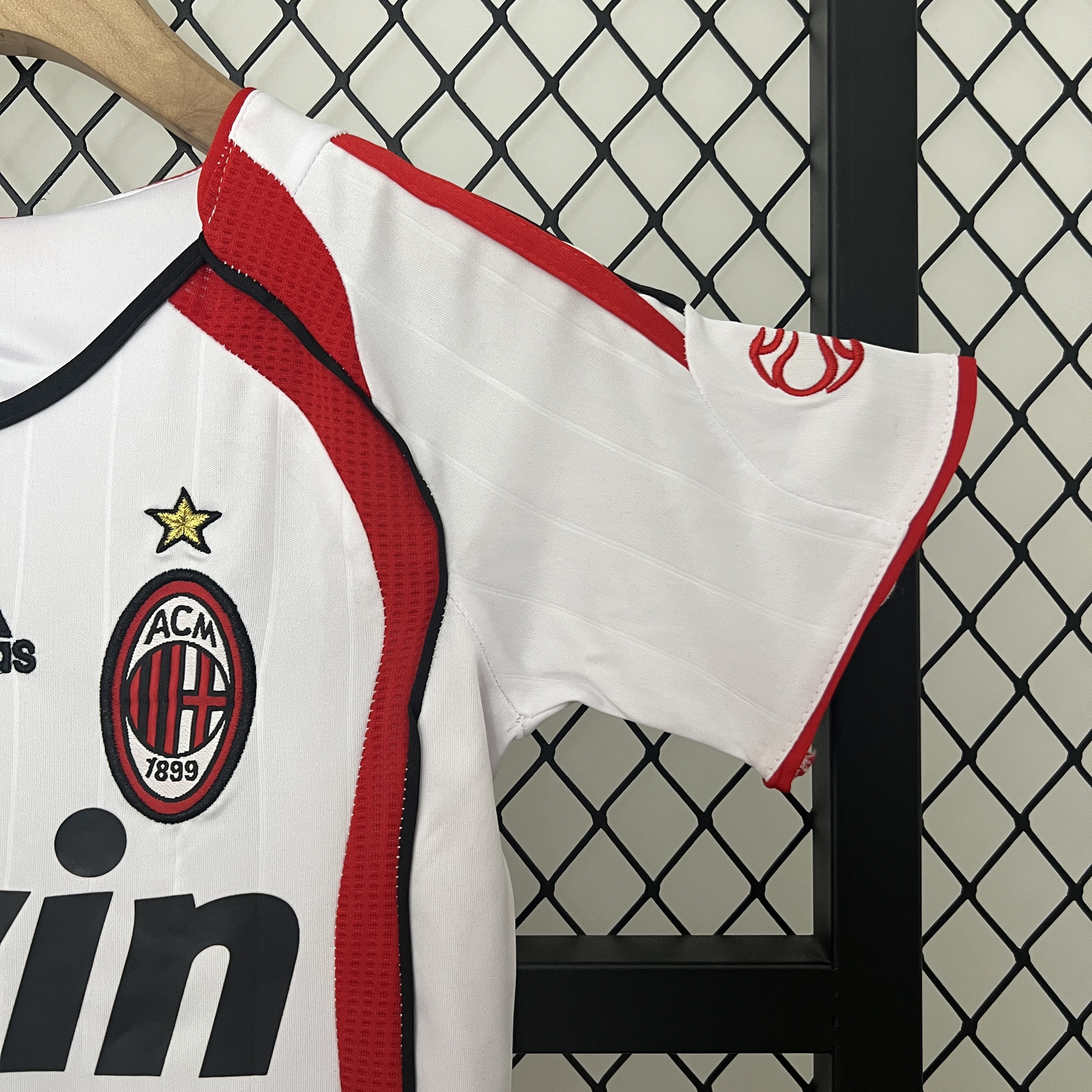 Retro AC Milan 2006-07 Away Stadium Kids Kit - Champions League Final - UnitedFutballJersey