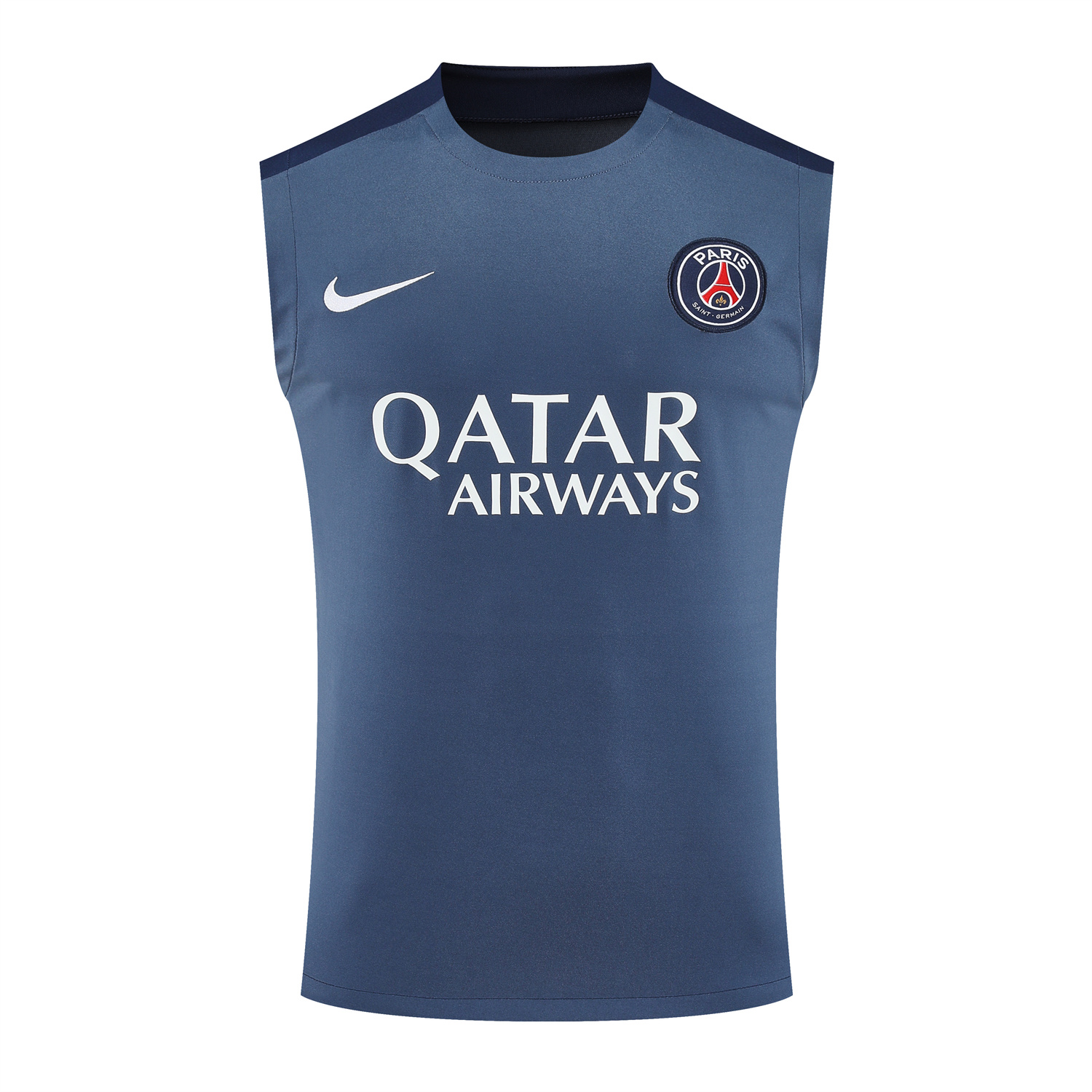 Paris Saint-Germain PSG 25-26 Vest Training Set - Deep Blue Vest & Deep Blue Shorts - UnitedFutballJersey