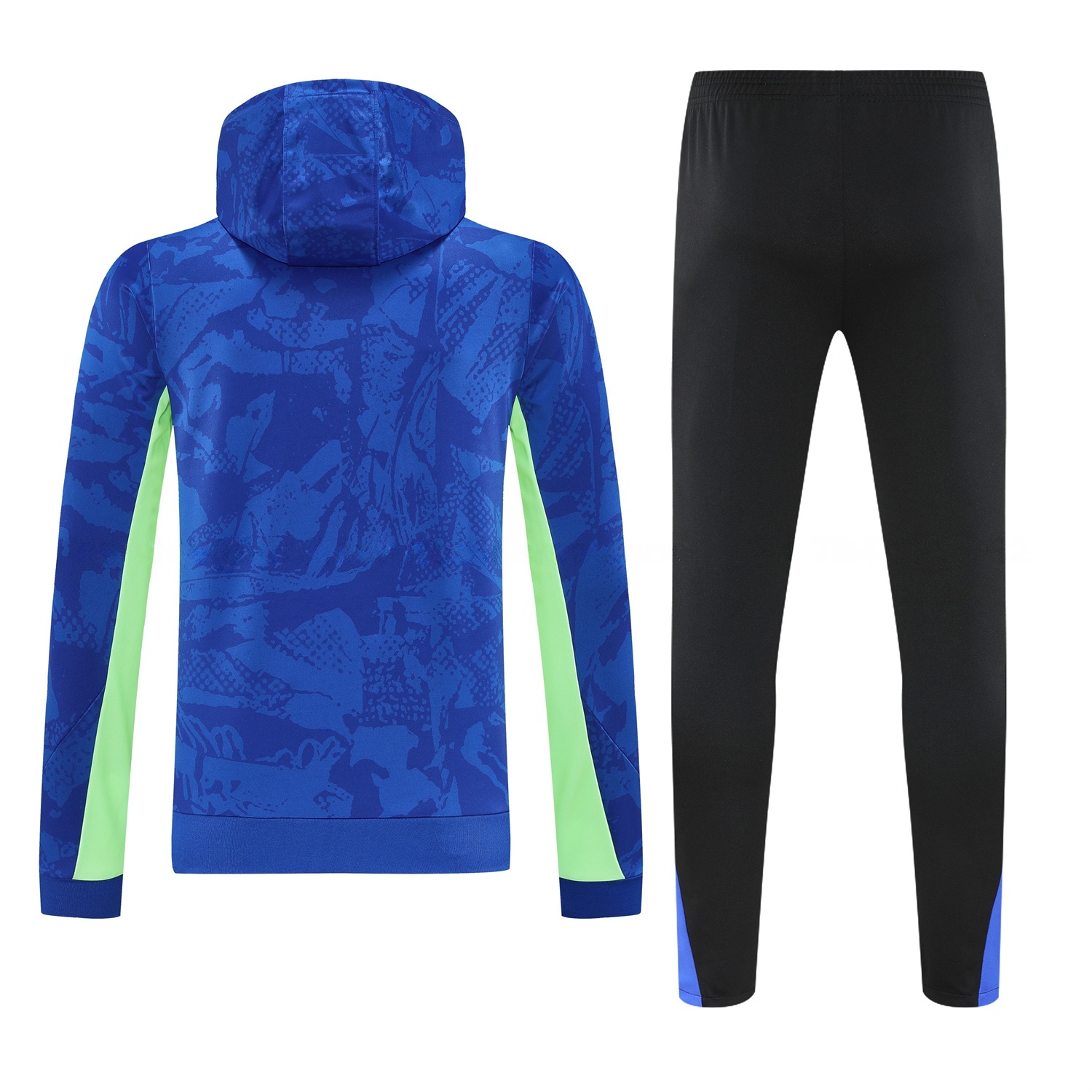 Barcelona 25-26 Training Hoodie Set - Blue Green Hoodie and Black Pants - UnitedFutballJersey