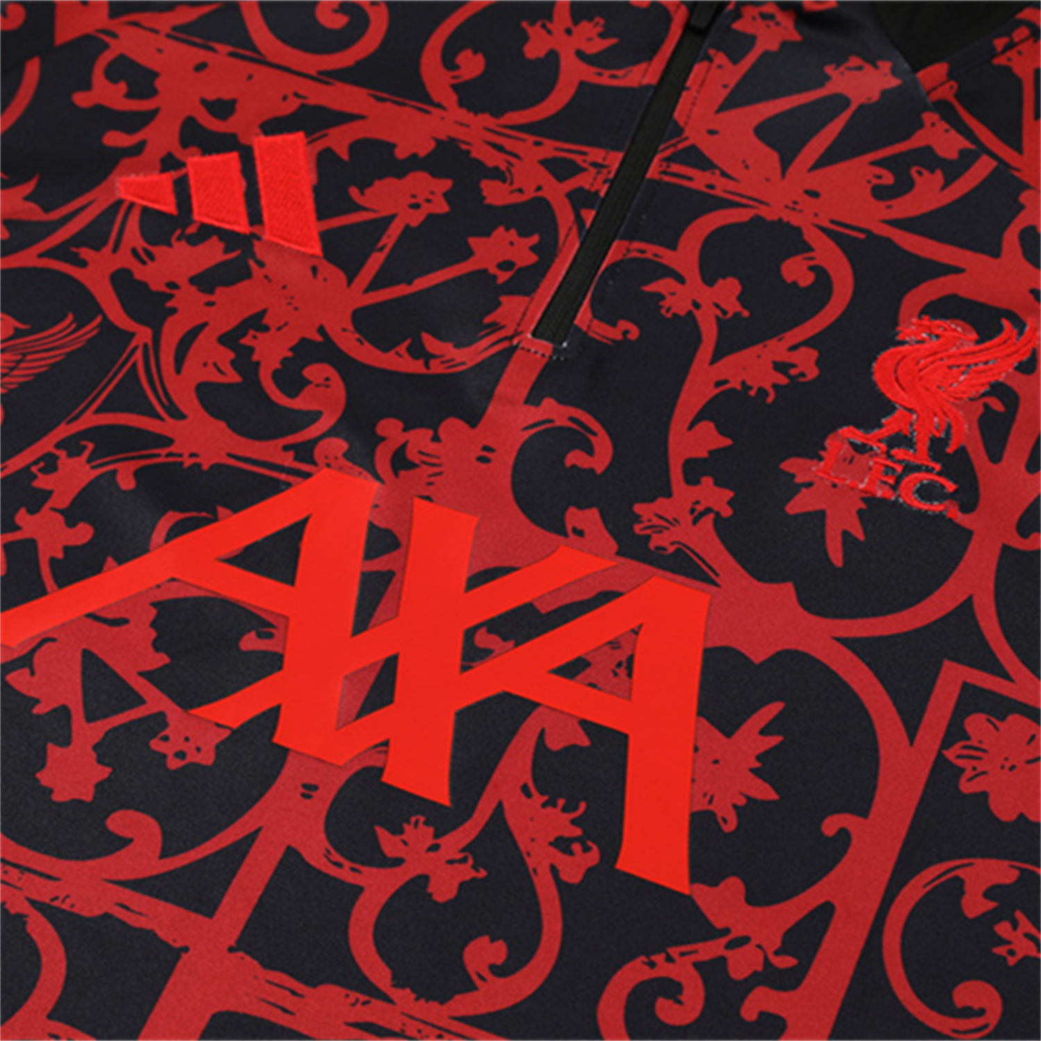 Liver.pool 25-26 Long Sleeve Training Set - Red Camouflage Top & Blsck Pants - UnitedFutballJersey