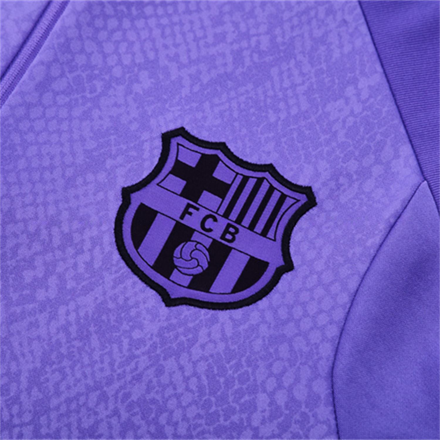 Barcelona 25-26 X KB Kids Long Sleeve Training Set - Purple Top & Black Pants - UnitedFutballJersey