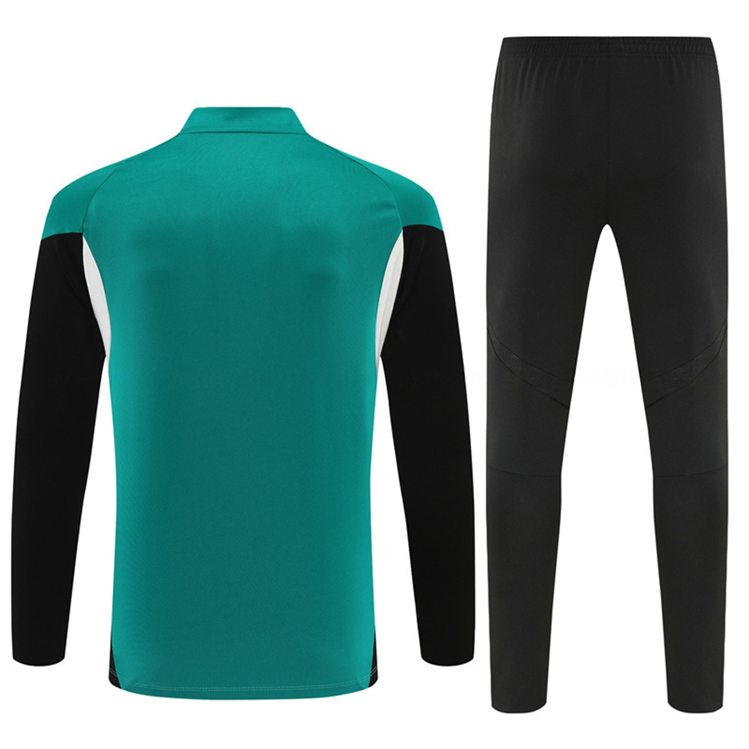 Liver.pool 25-26 Kids Long Sleeve Training Set - Green Top & Black Pants - UnitedFutballJersey