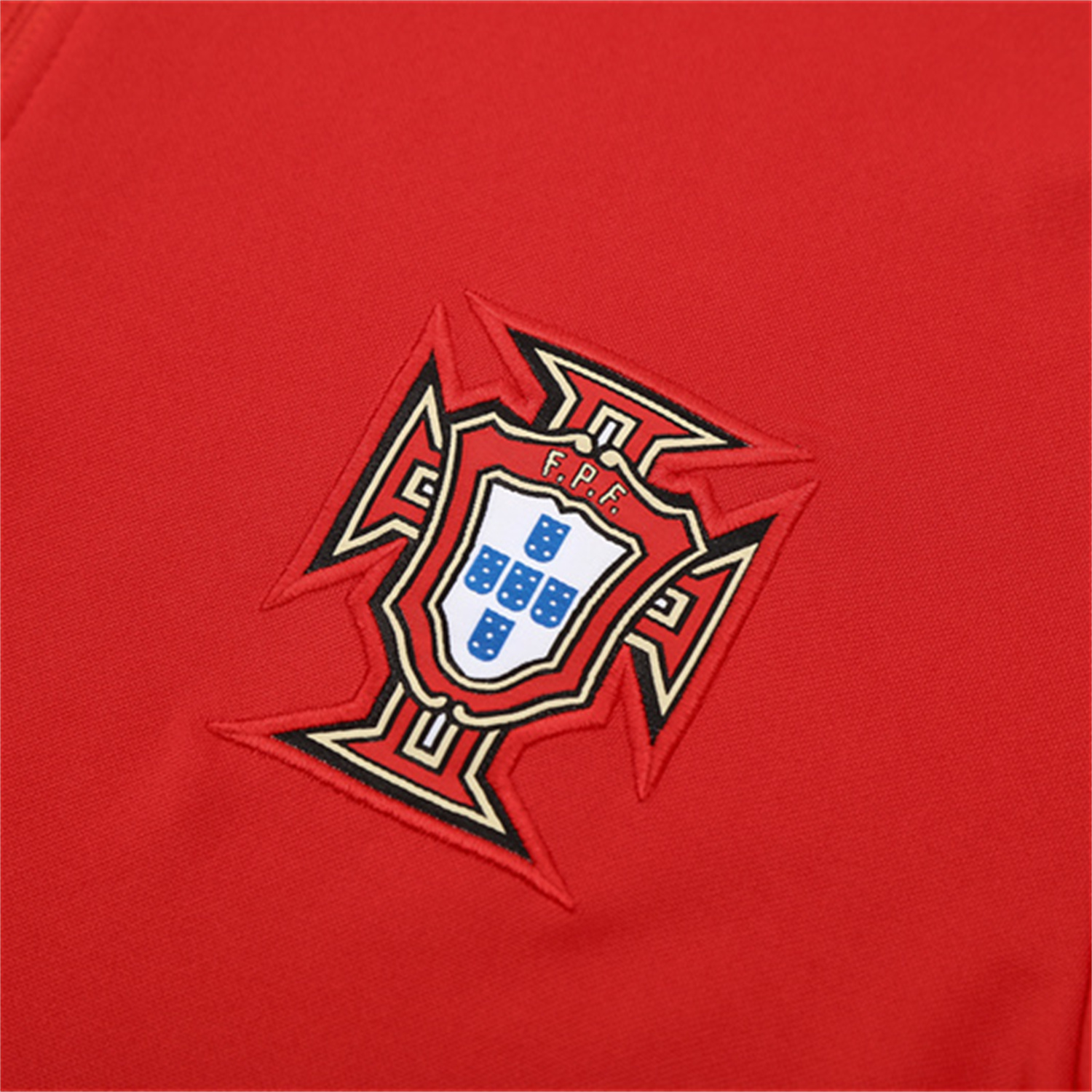 Portugal 25-26 Long Sleeve Training Set - Red Top & Black Pants - UnitedFutballJersey