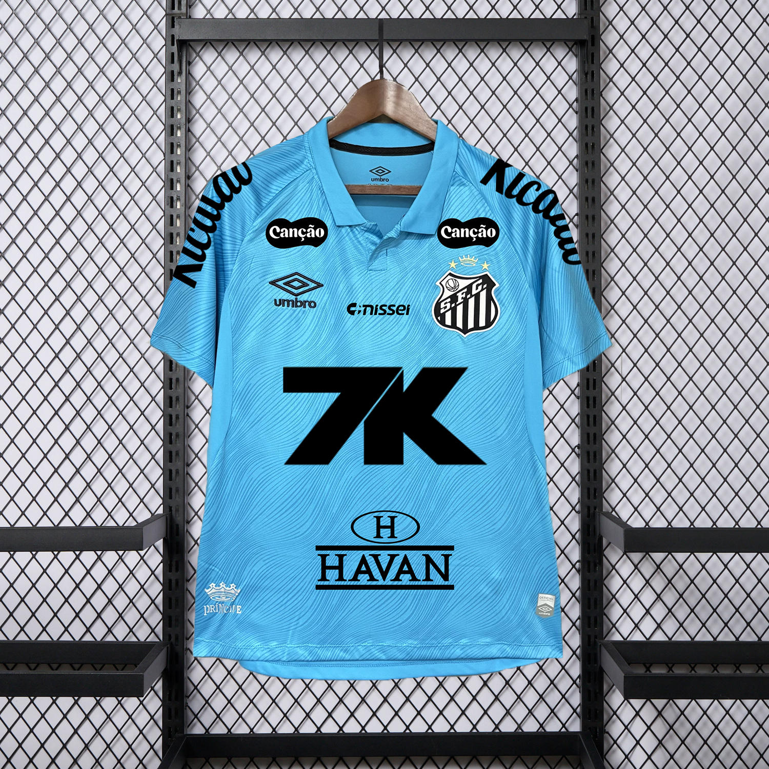 Santos 25-26 Third Blue Jersey - Fans Version - UnitedFutballJersey