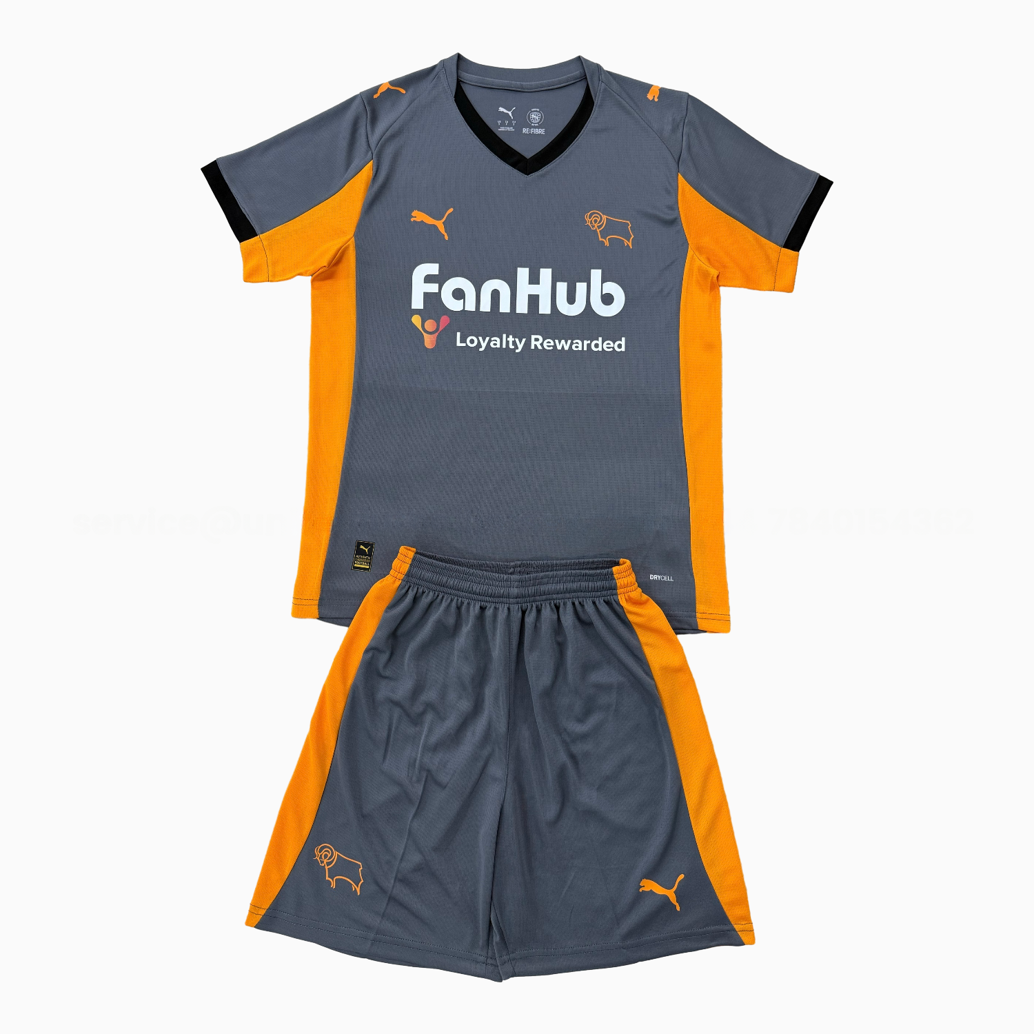 Derby County 25-26 Away Men's Adult Jersey Set - Fans Version - UnitedFutballJersey