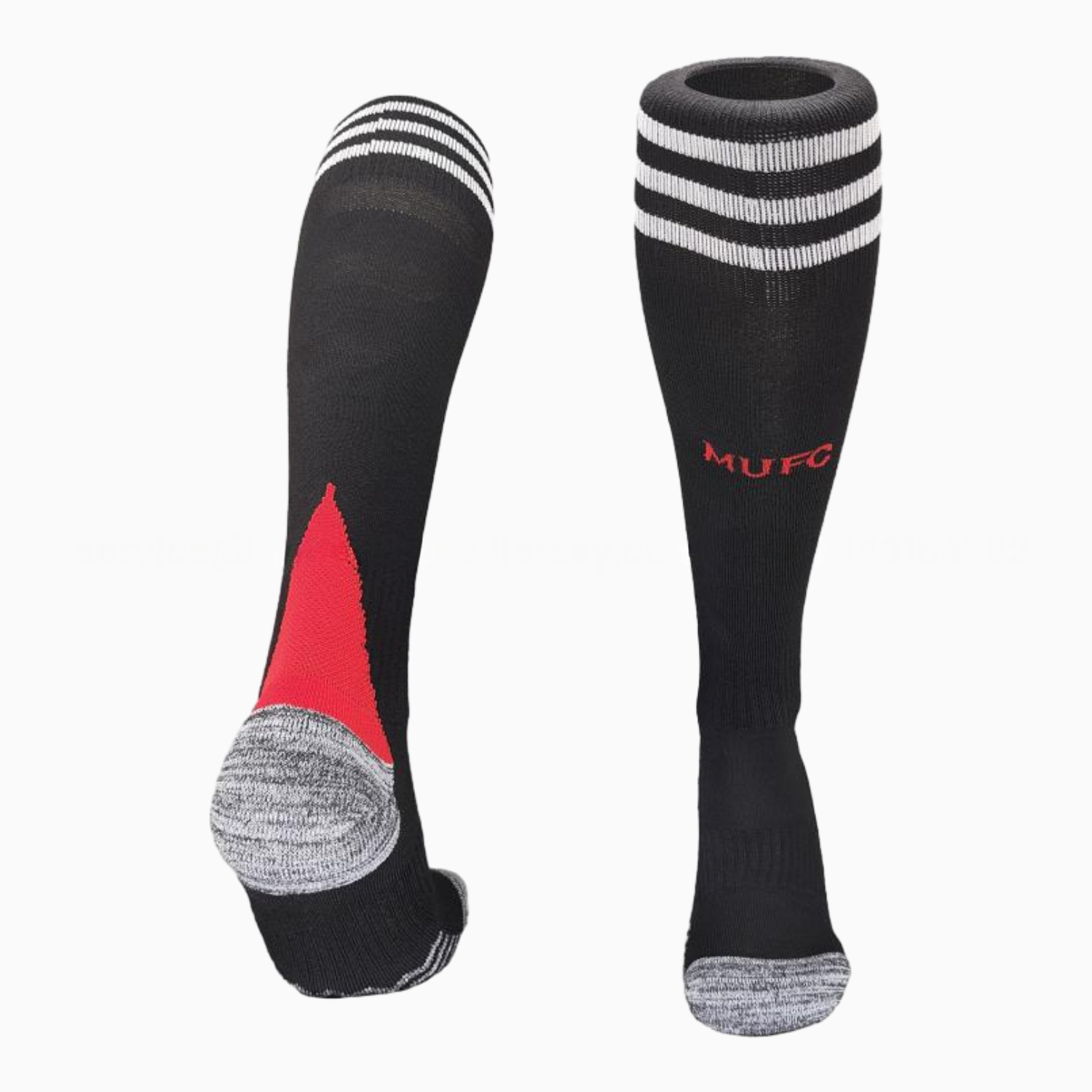 Manchester United 25-26 Home Socks - Black - UnitedFutballJersey