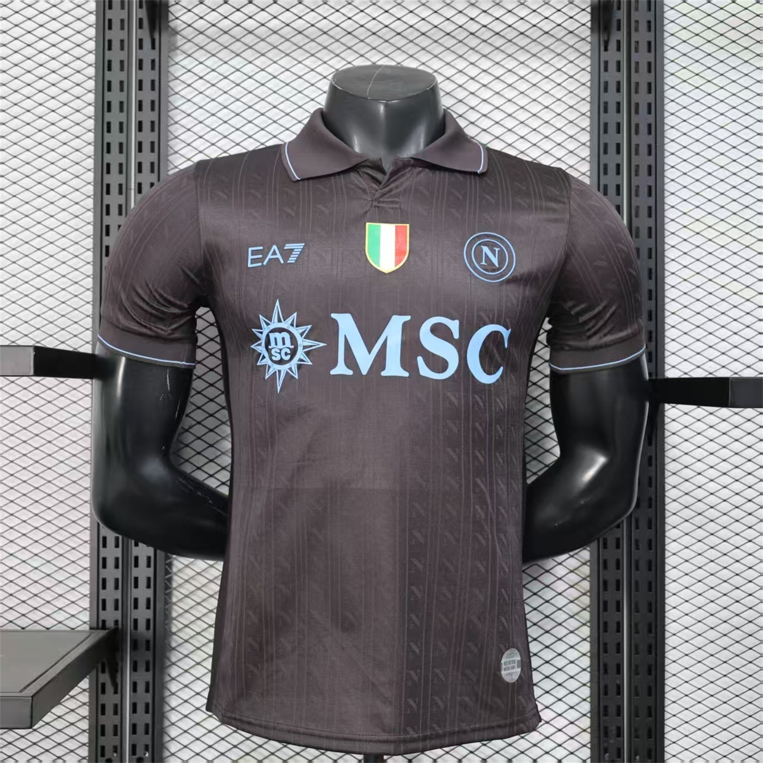 Napoli 25-26 Third Black Jersey - Player Version - UnitedFutballJersey