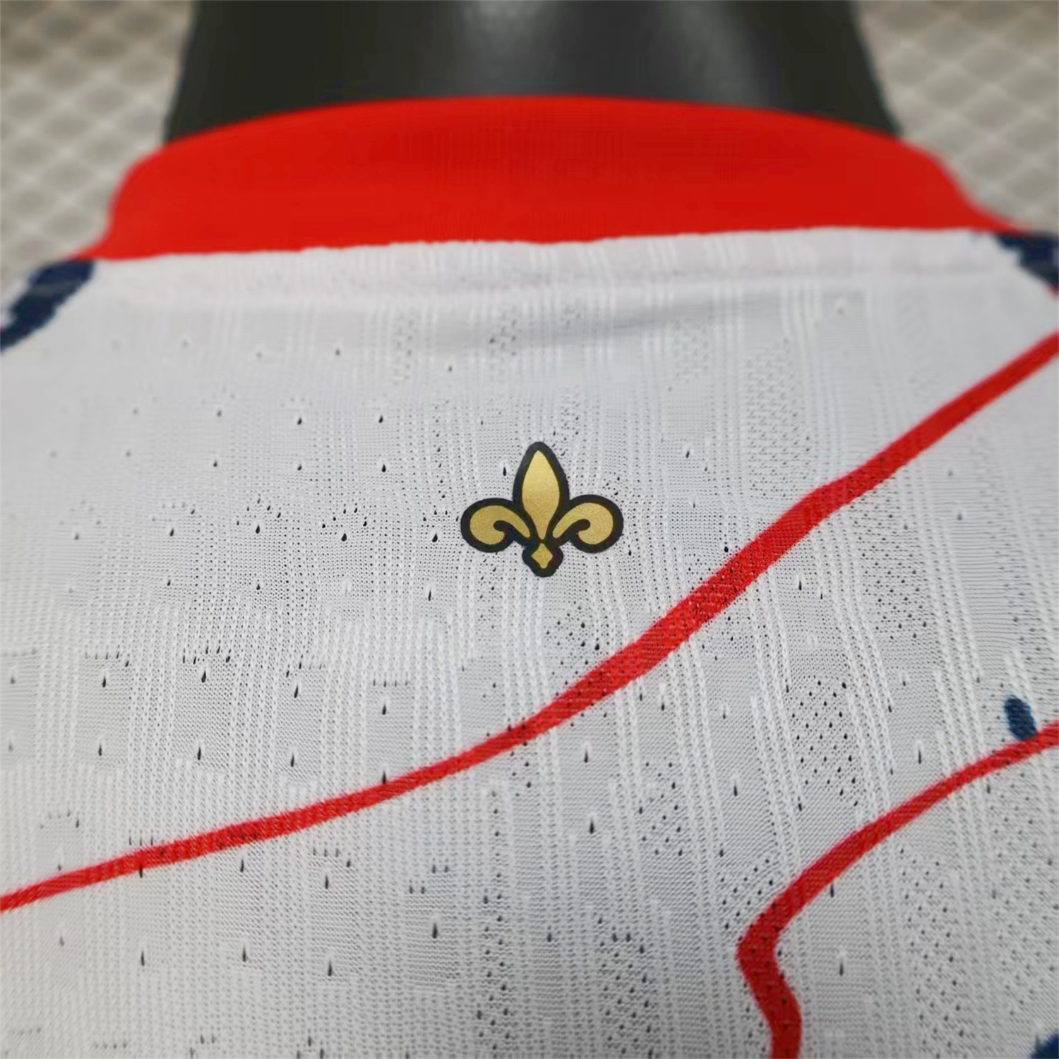 Paris Saint-Germain PSG 25-26 Red And Blue Lines White Special Jersey - Player Version - UnitedFutballJersey