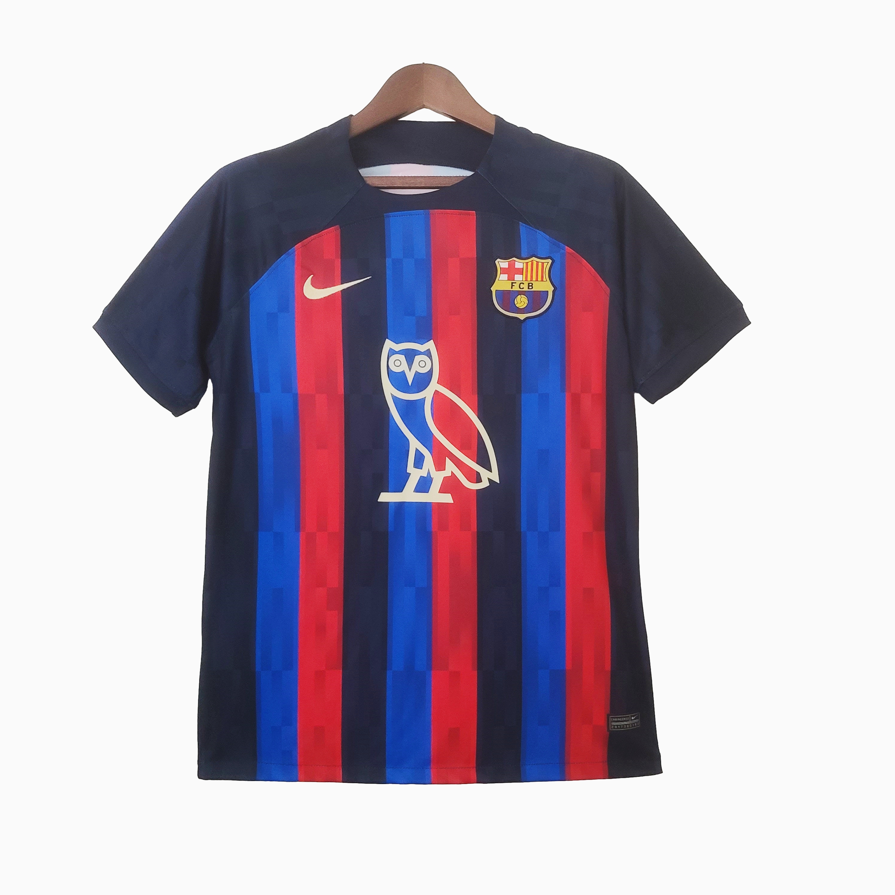 Barcelona 22-23 Owl Sponsor Special Edition Jersey - Fans Version - UnitedFutballJersey