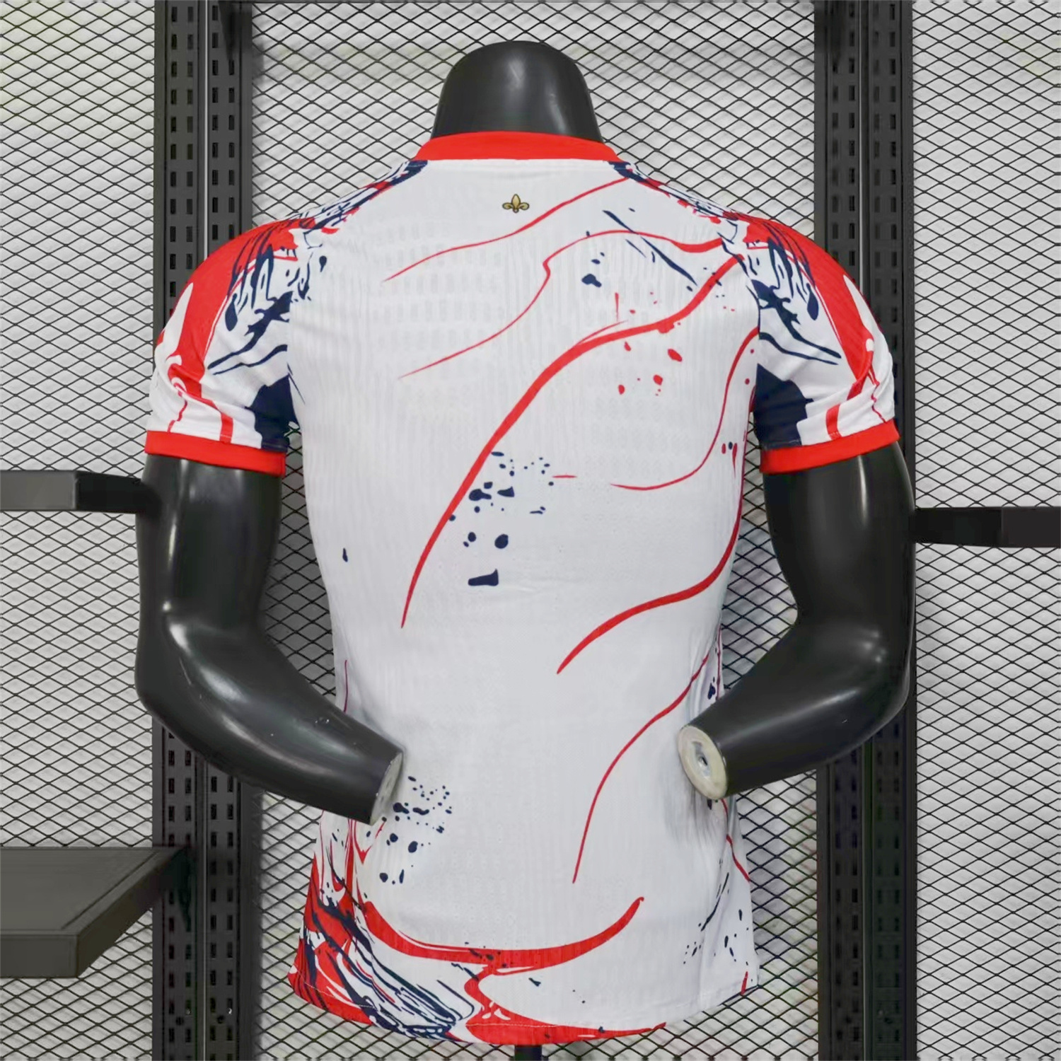 Paris Saint-Germain PSG 25-26 Red And Blue Lines White Special Jersey - Player Version - UnitedFutballJersey