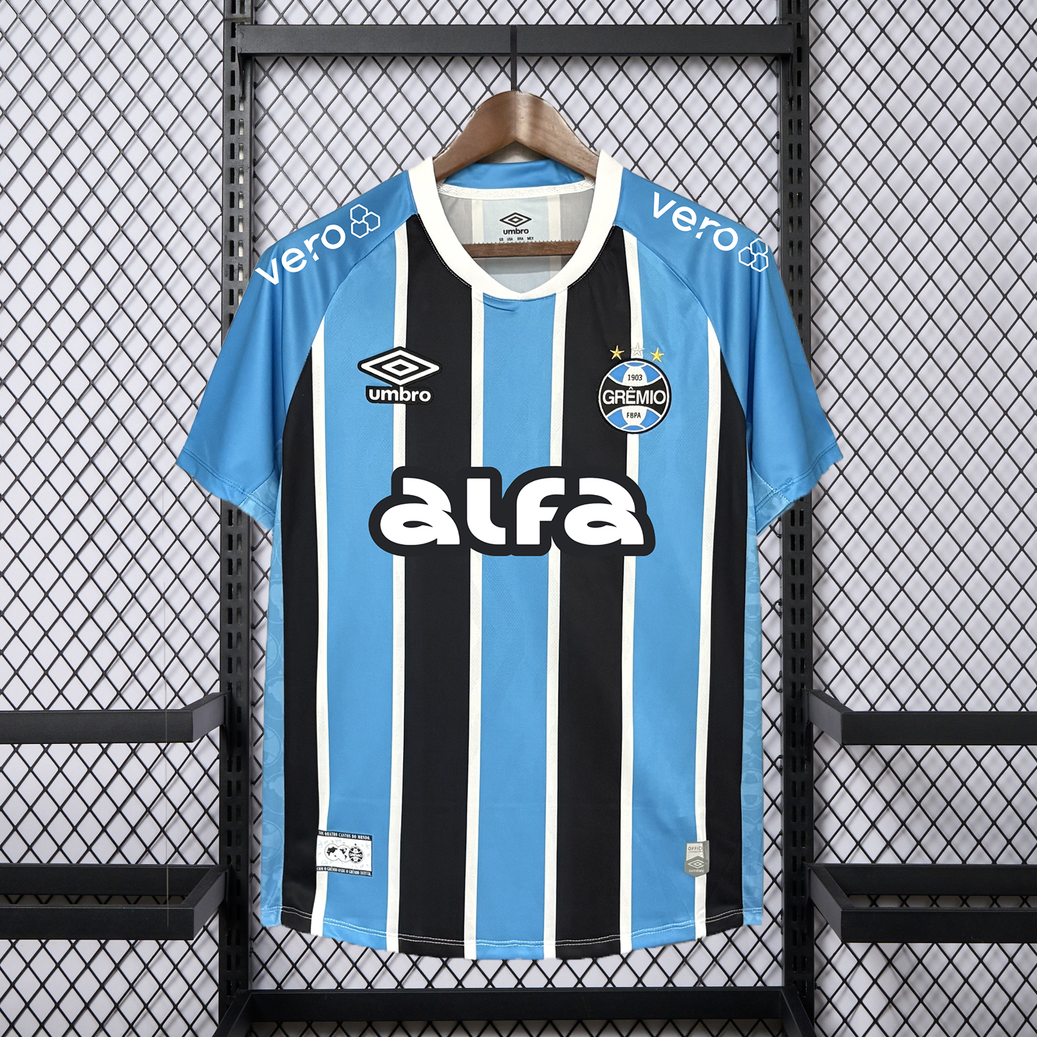 Gremio 25-26 Home Jersey With Sponsors - Fans Version - UnitedFutballJersey