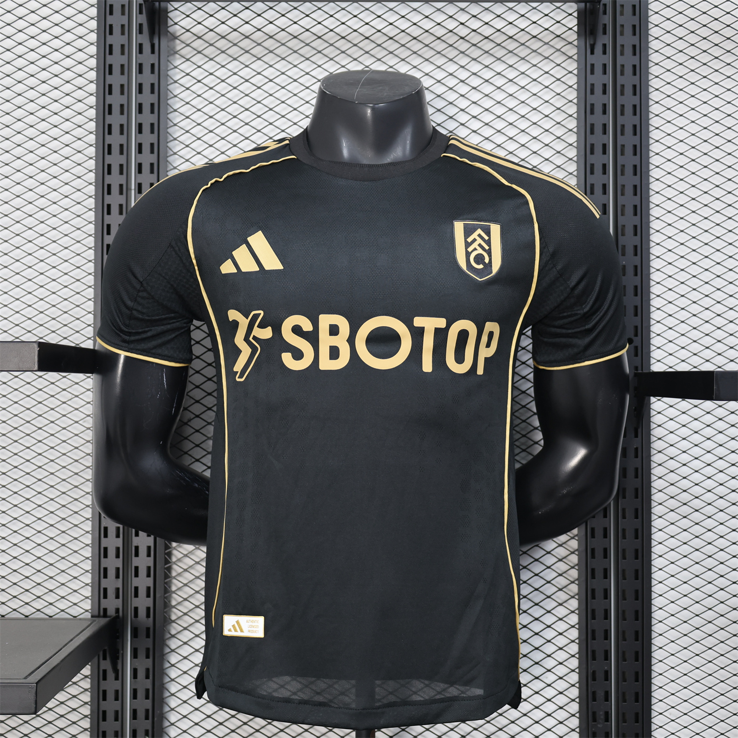Fulham 25-26 Third Black Jersey - Player Version - UnitedFutballJersey