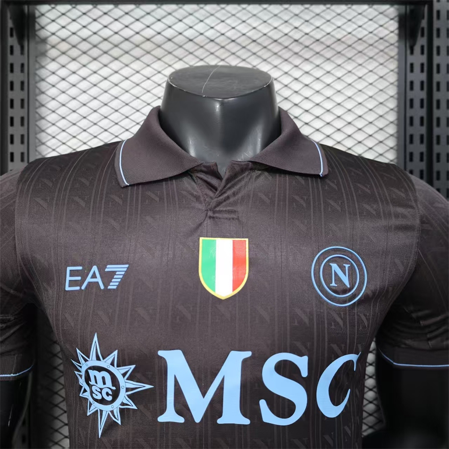 Napoli 25-26 Third Black Jersey - Player Version - UnitedFutballJersey