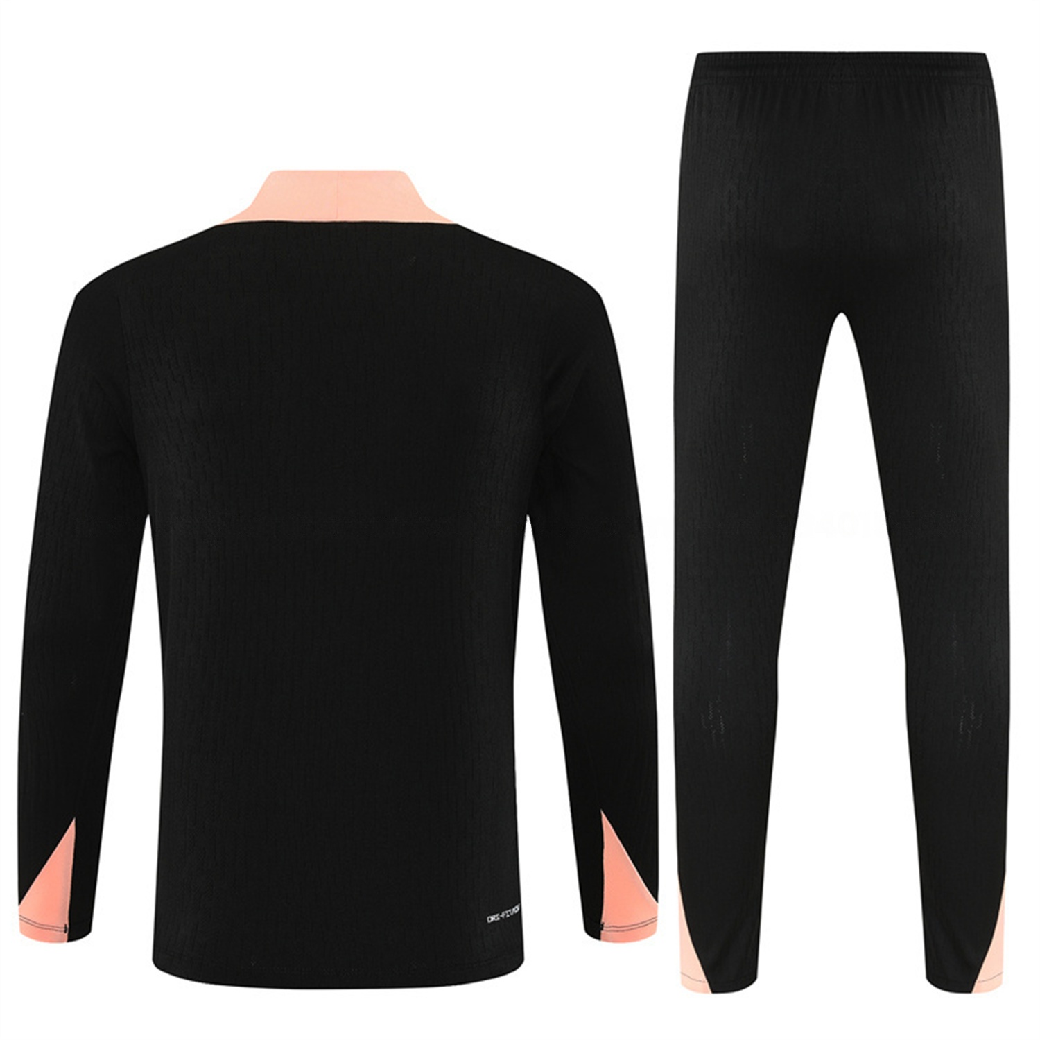 France 25-26 Kids Long Sleeve Training Set - Player Version - Black Top and Pants - UnitedFutballJersey