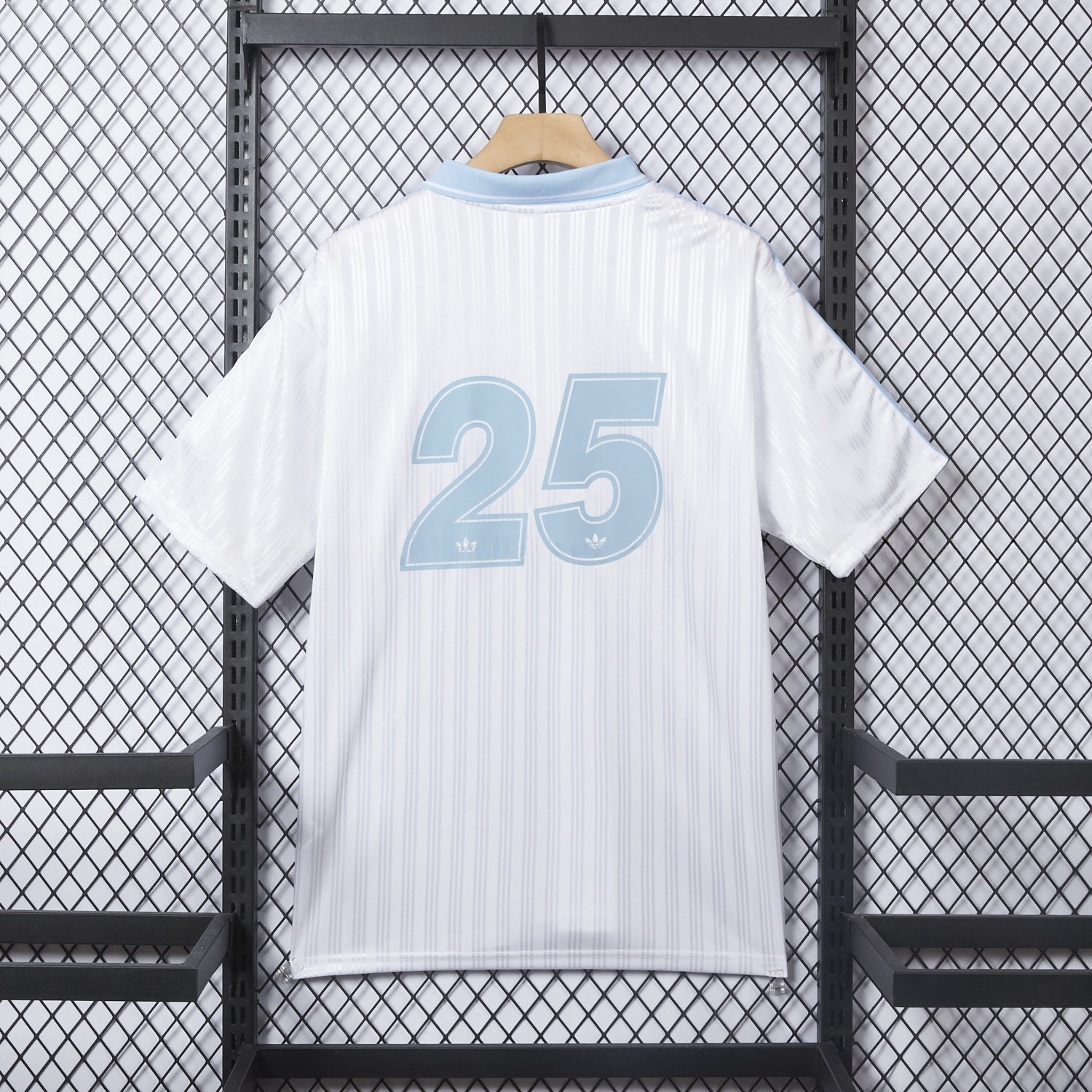 Bohemian 25-26 Oasis Originals Tour White And Sky Blue Jersey With Number 25 - Fans Version - UnitedFutballJersey