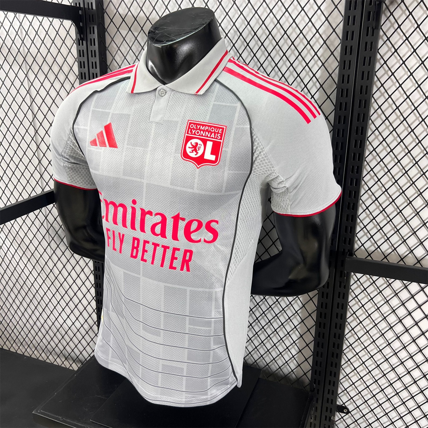 Olympique Lyonnais Lyon 25-26 Third Grey Jersey - Player Version - UnitedFutballJersey