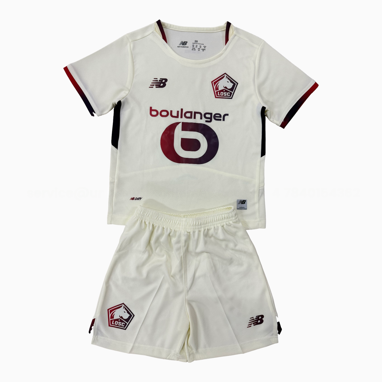 Lille 25-26 Away Men's Adult Jersey Set - Fans Version - UnitedFutballJersey