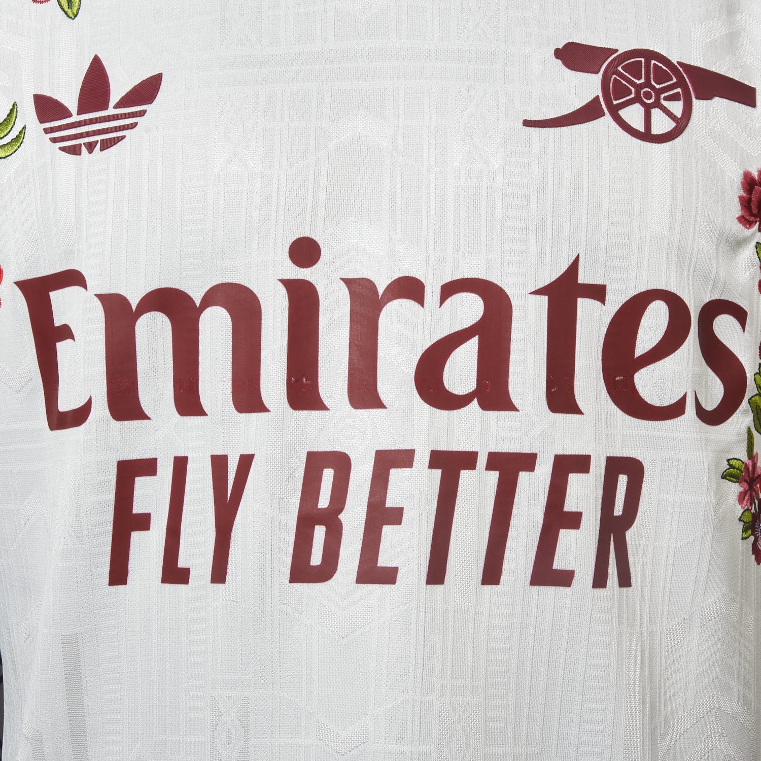 【Embroidered Flower Version】Arsenal 25-26 Third White Jersey - Player Version - UnitedFutballJersey