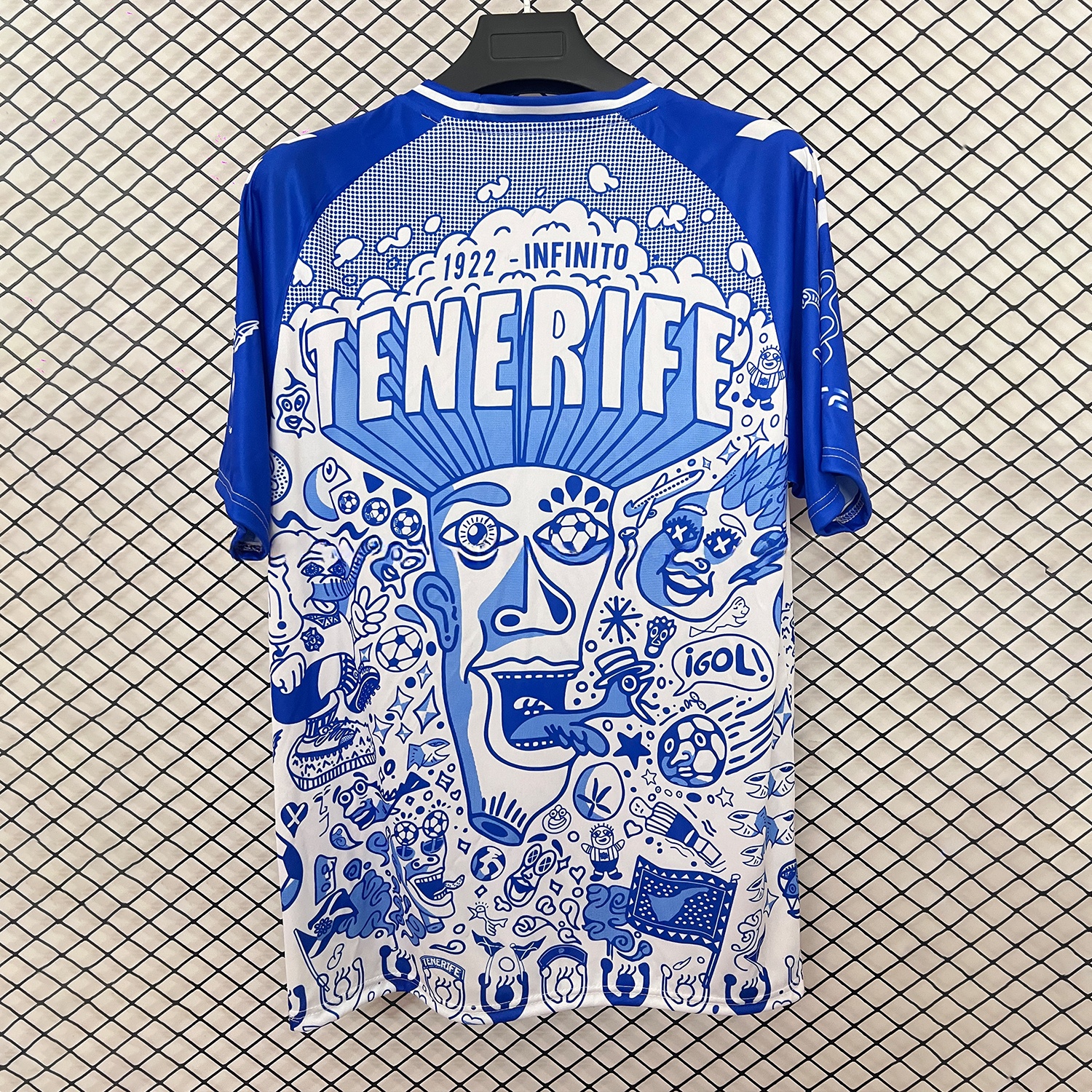 Tenerife 25-26 Blue Graffiti Special Edition Jersey - Fans Version - UnitedFutballJersey