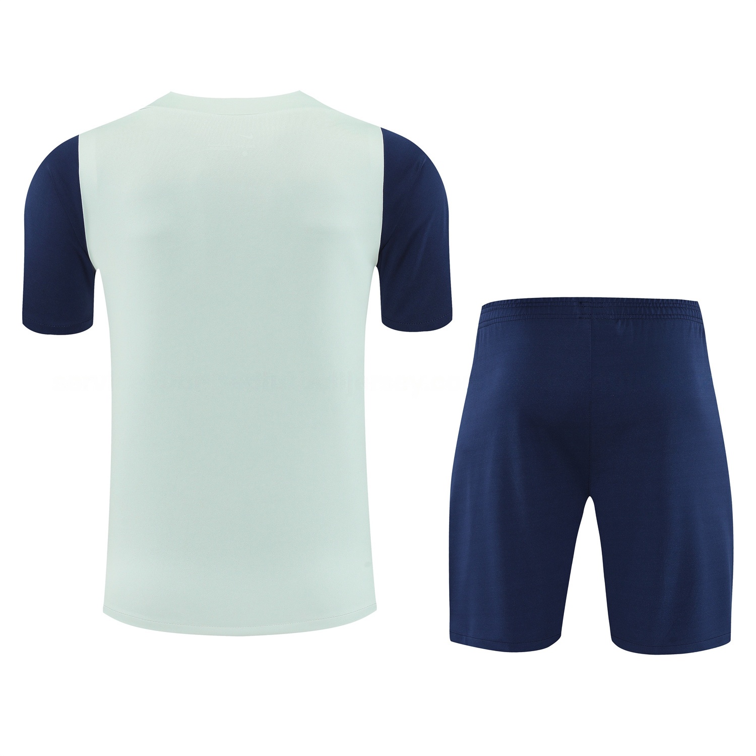 Inter Milan 25-26 Short-Sleeve Training Set - Blue Sleeve White Top & Blue Shorts - UnitedFutballJersey