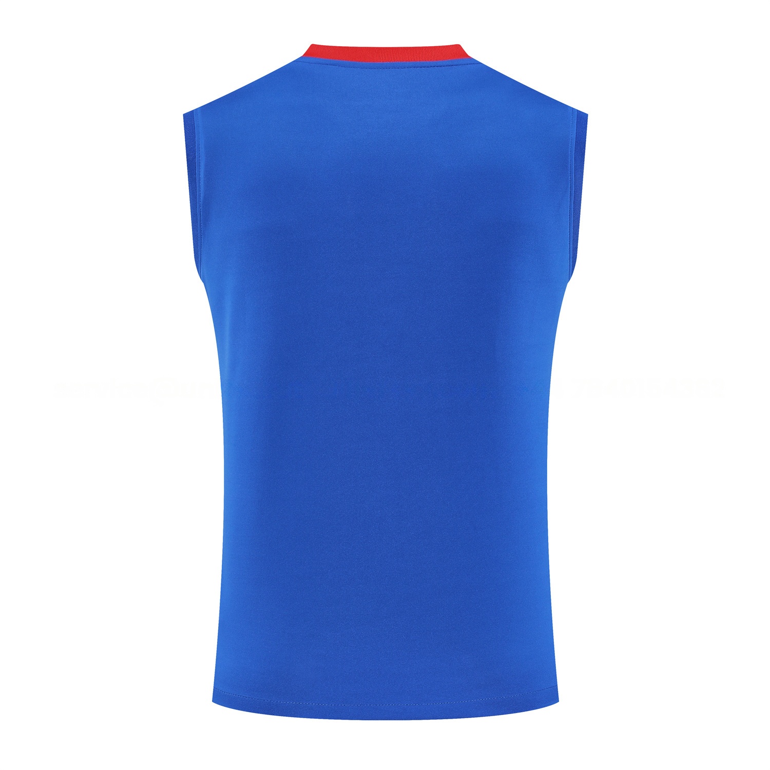 Paris Saint-Germain PSG 25-26 Vest Training Set - Red And Blue Lines Vest & Blue Shorts - UnitedFutballJersey