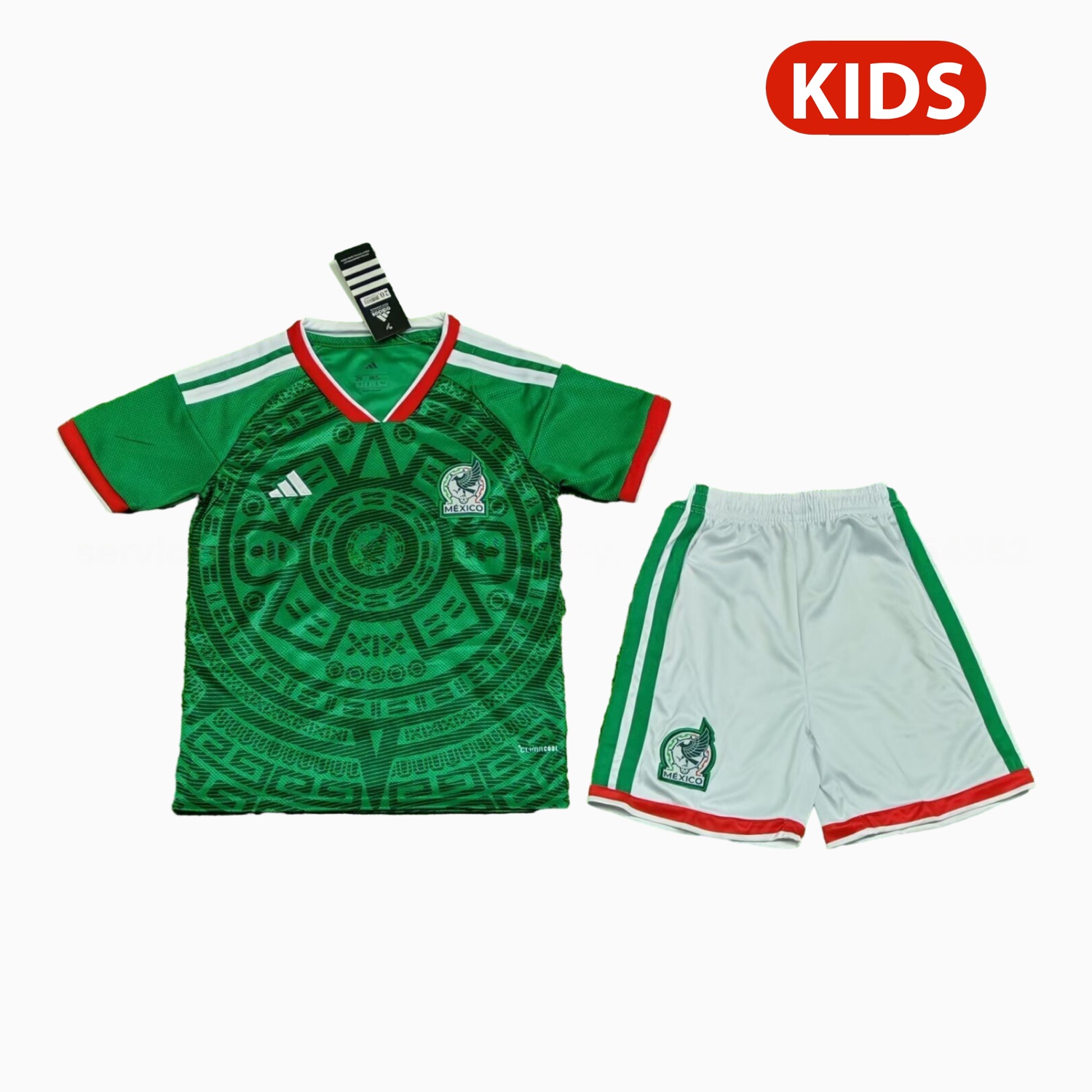 Mexico 25-26 Home (Informal-release Version) Kids Kit - UnitedFutballJersey