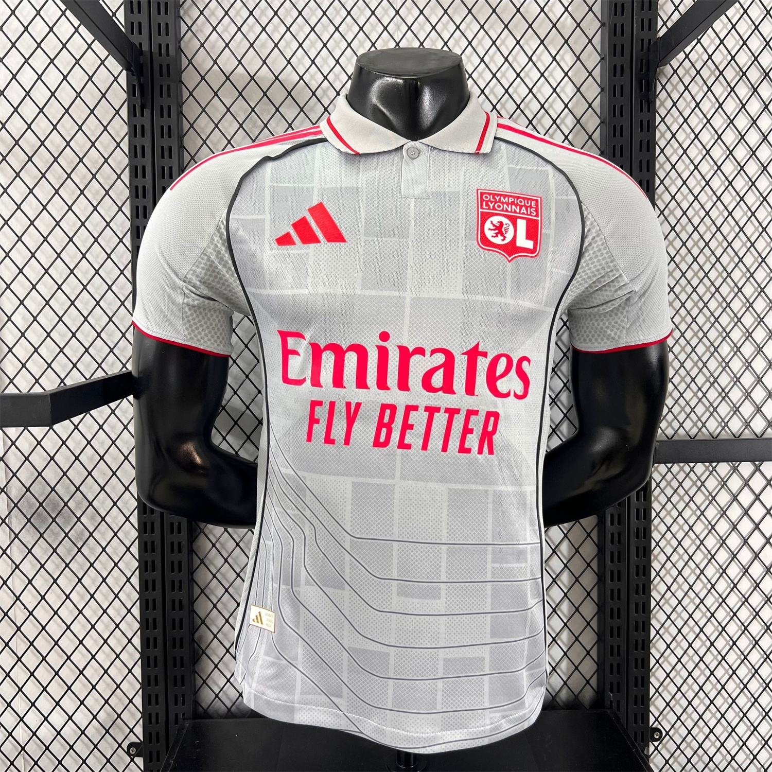 Olympique Lyonnais Lyon 25-26 Third Grey Jersey - Player Version - UnitedFutballJersey