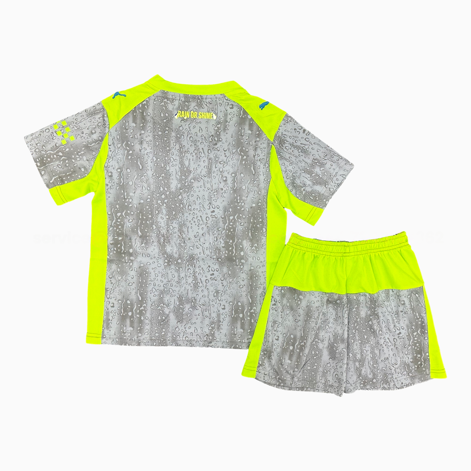 Manchester City 25-26 Third Gray Kids Kit - UnitedFutballJersey