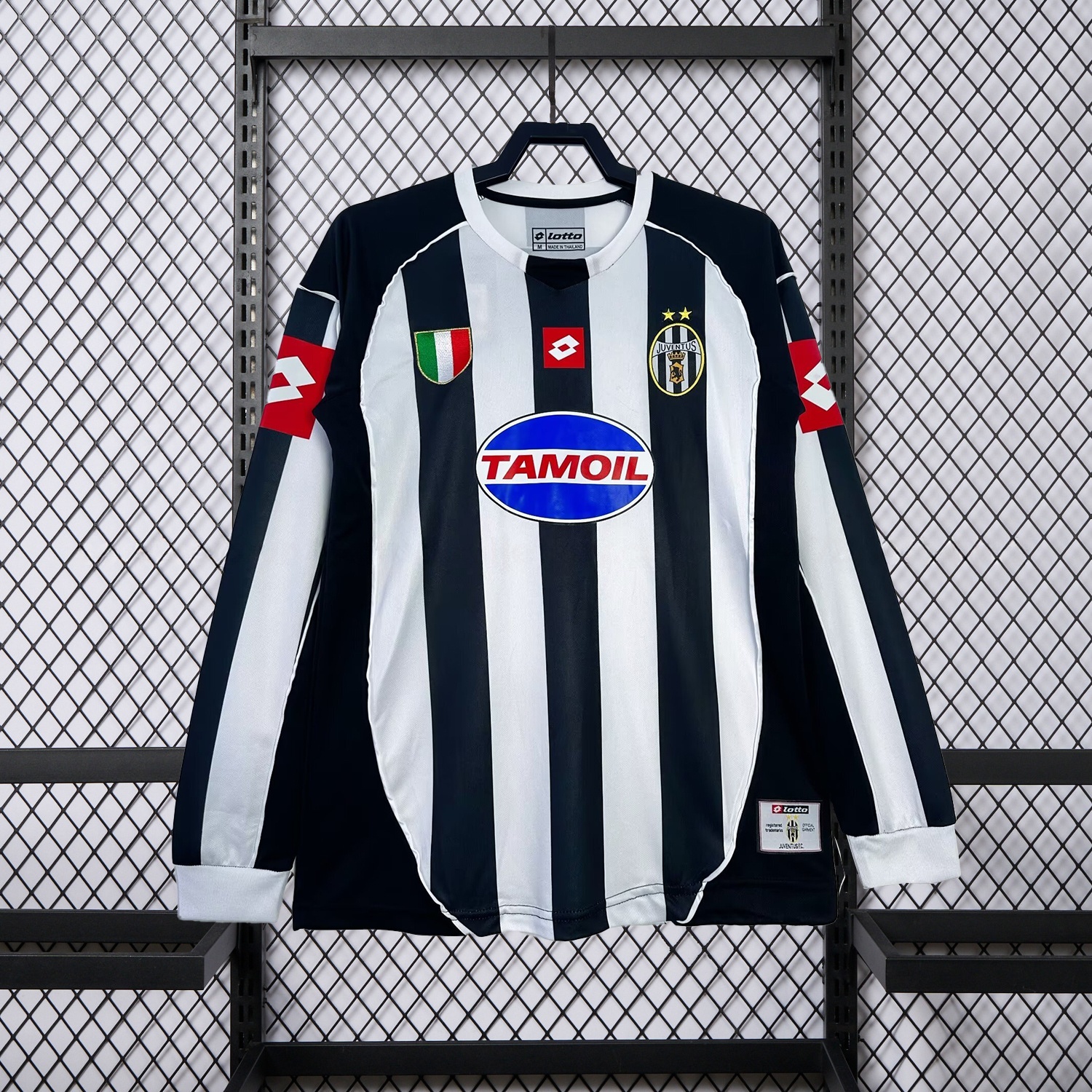 Retro Juventus 2002-03 European Home Long Sleeves Jersey - UnitedFutballJersey