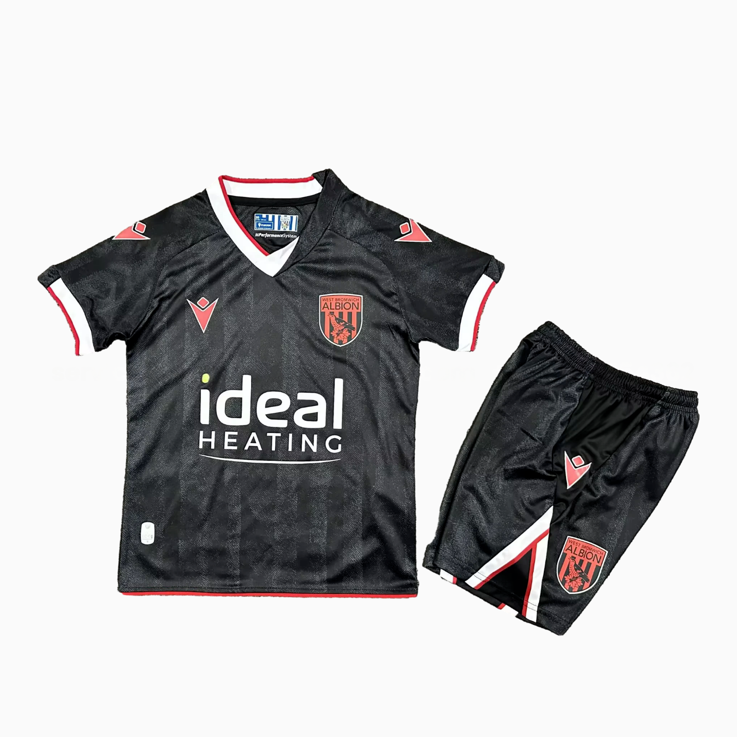 West Bromwich Albion 25-26 Third Black Kids Kit - UnitedFutballJersey