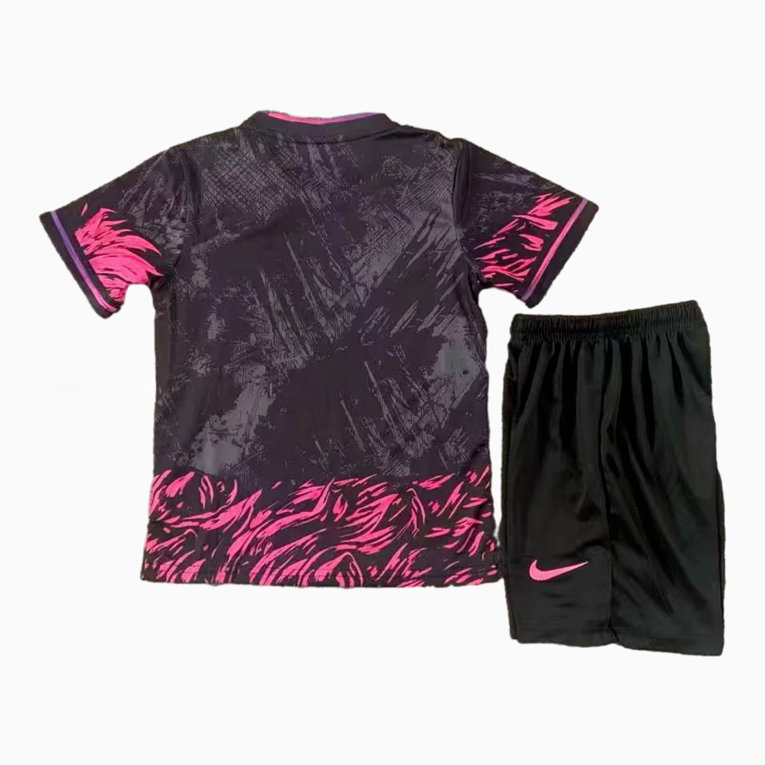 Barcelona 25-26 Pink Lion Black Special Kids Kit - UnitedFutballJersey