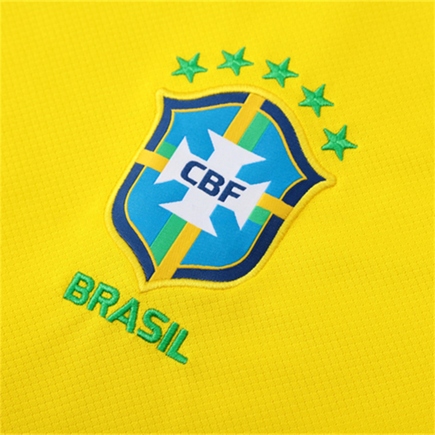 Brazil 25-26 Kids Short-Sleeve Training Set - Yellow Top & Black Shorts - UnitedFutballJersey