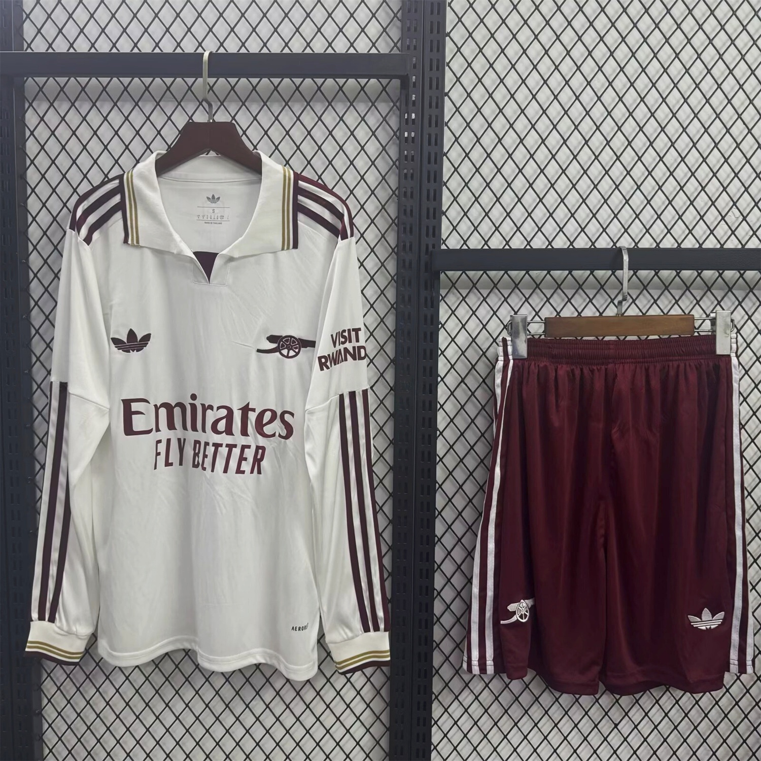 Arsenal 25-26 Third White Long Sleeves Kids Kit - UnitedFutballJersey