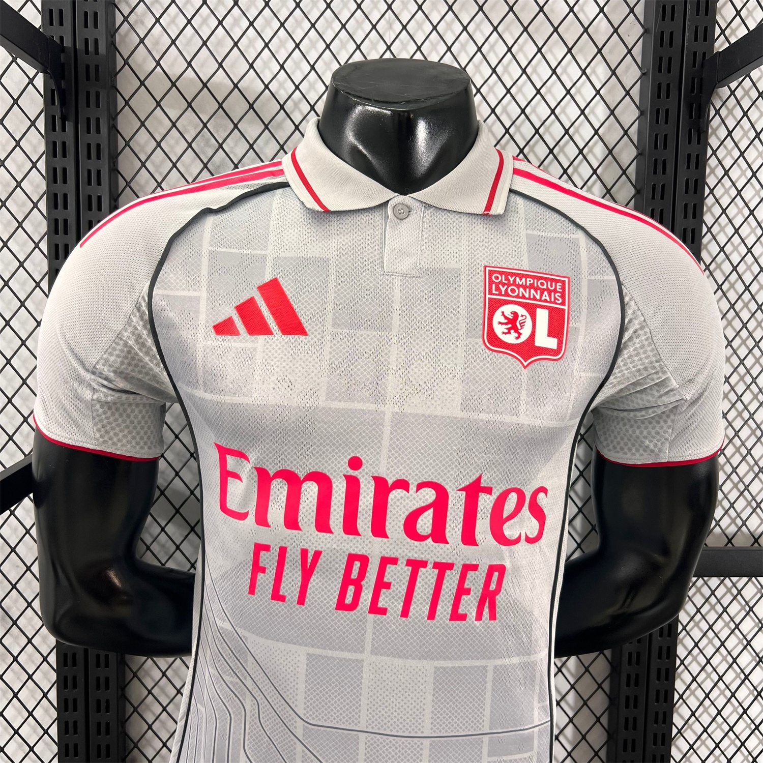 Olympique Lyonnais Lyon 25-26 Third Grey Jersey - Player Version - UnitedFutballJersey