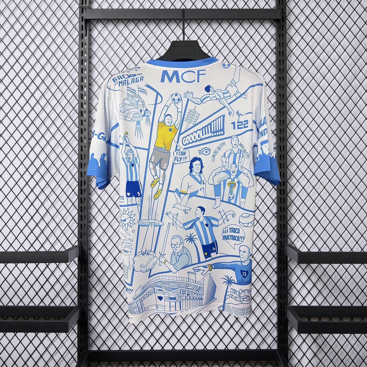 Malaga 25-26 Blue Graffiti Special Edition Jersey - Fans Version - UnitedFutballJersey