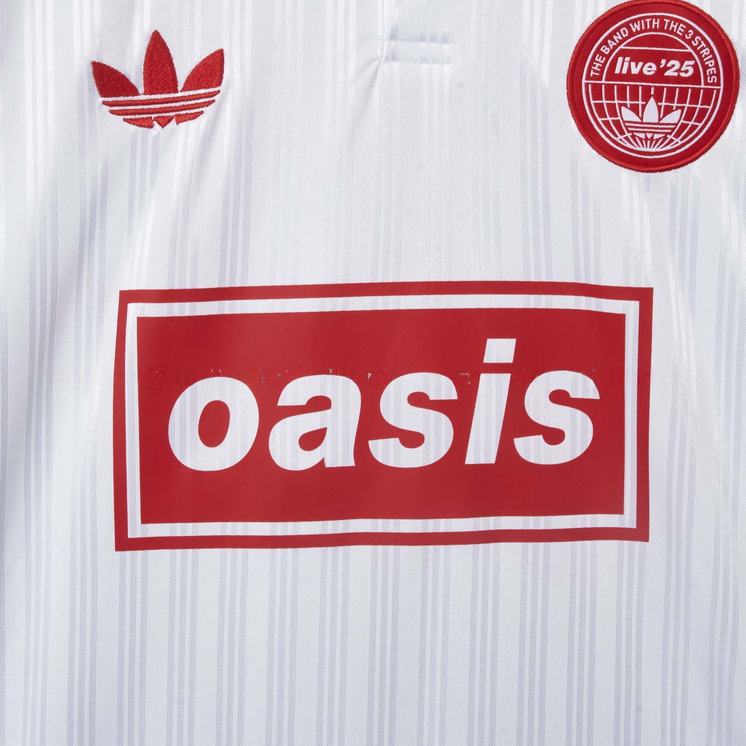 Bohemian 25-26 Oasis Originals Tour White And Red Jersey With Number 25 - Fans Version - UnitedFutballJersey