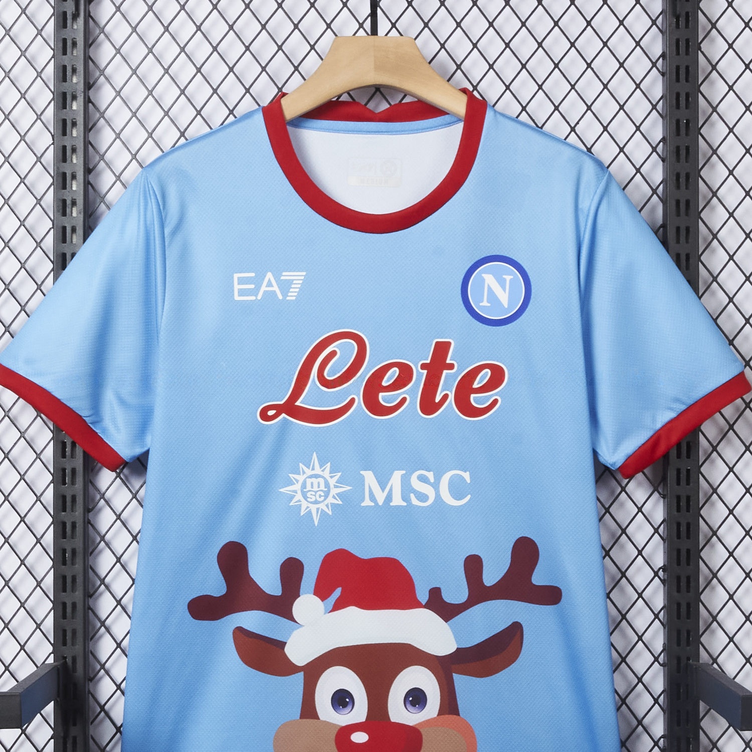Napoli 25-26 Blue Christmas Elk Special Edition Jersey - Fans Version - UnitedFutballJersey