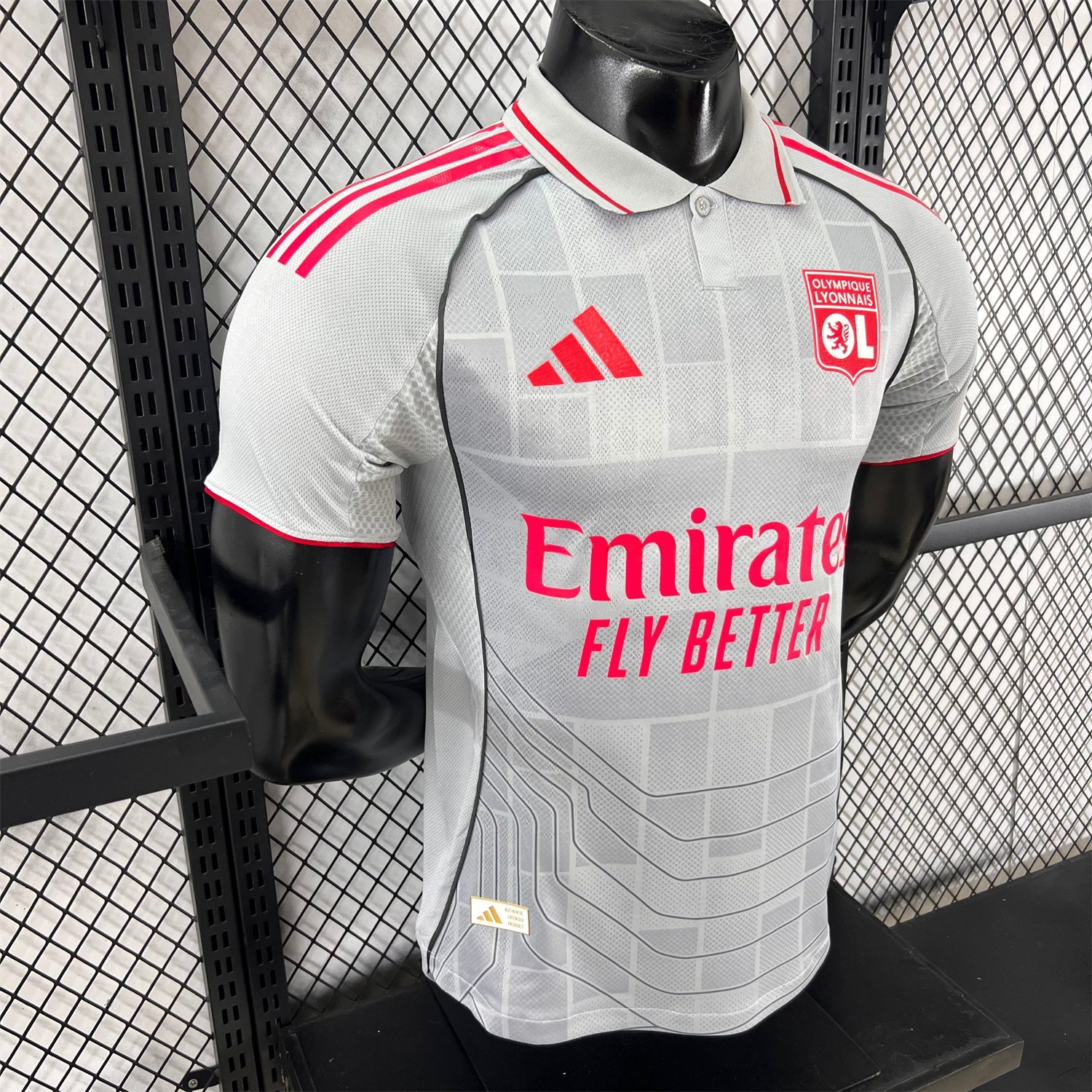 Olympique Lyonnais Lyon 25-26 Third Grey Jersey - Player Version - UnitedFutballJersey