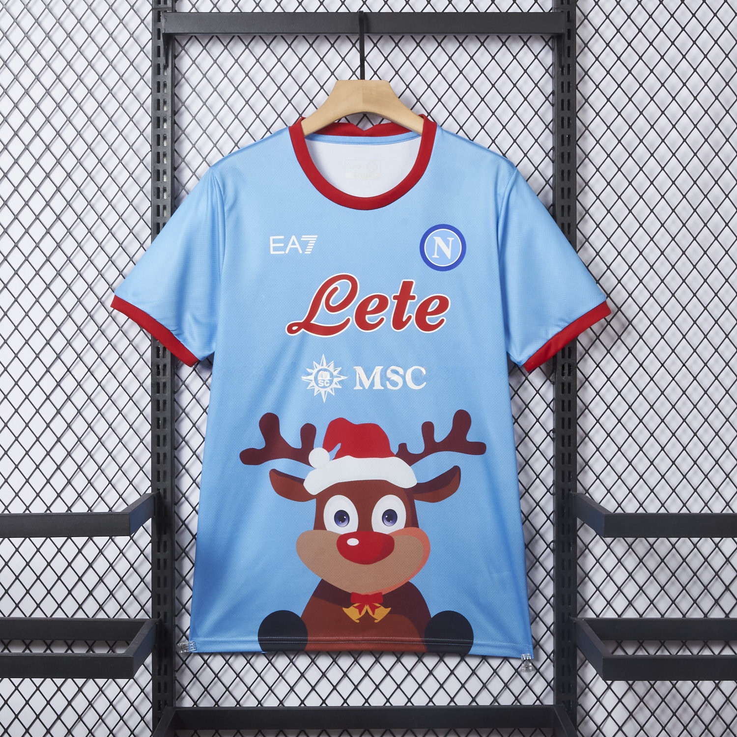 Napoli 25-26 Blue Christmas Elk Special Edition Jersey - Fans Version - UnitedFutballJersey