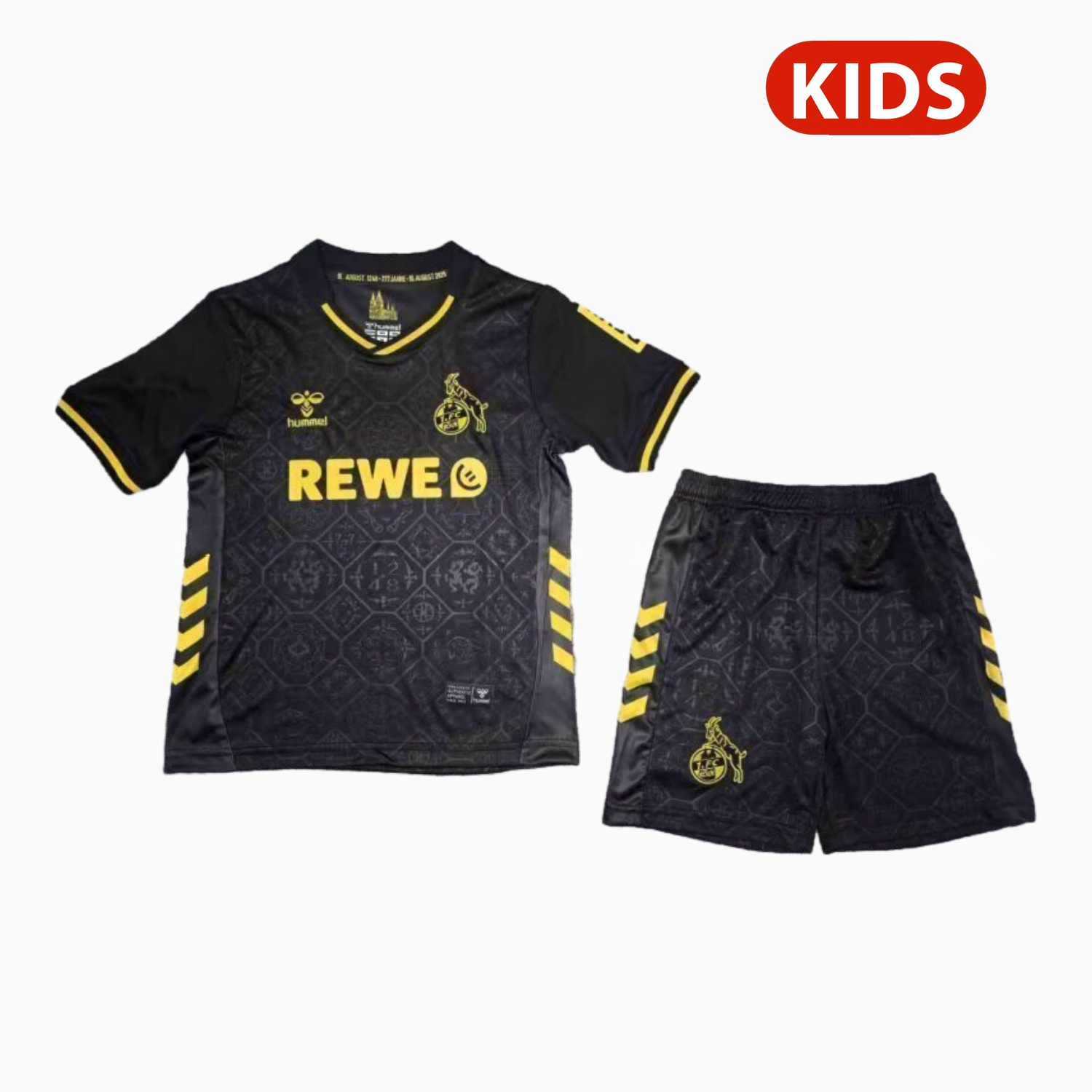 1. FC Köln 25-26 Third Black Kids Kit - UnitedFutballJersey