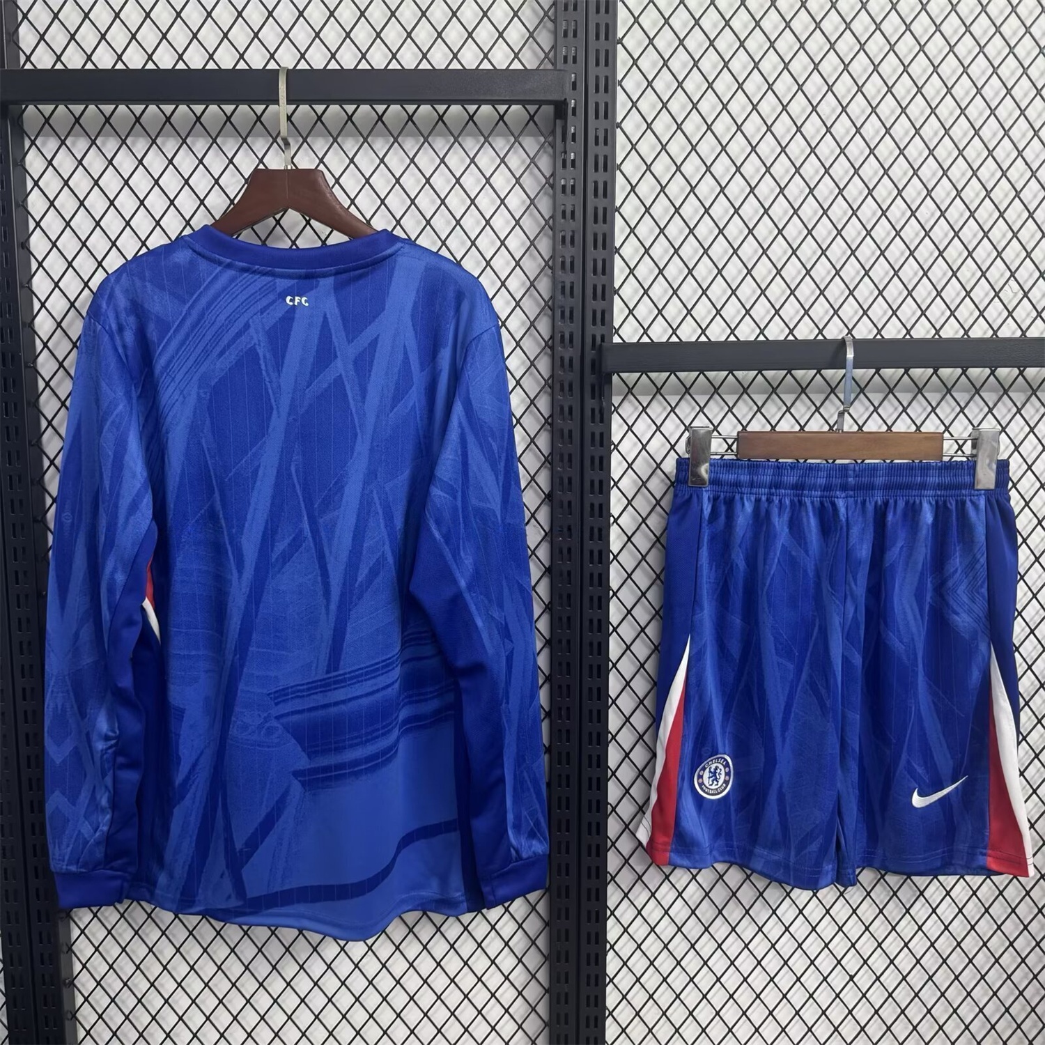 C.H.E.L.S.E.A 25-26 Home Long Sleeves Unsponsored Blue Kids Kit - UnitedFutballJersey
