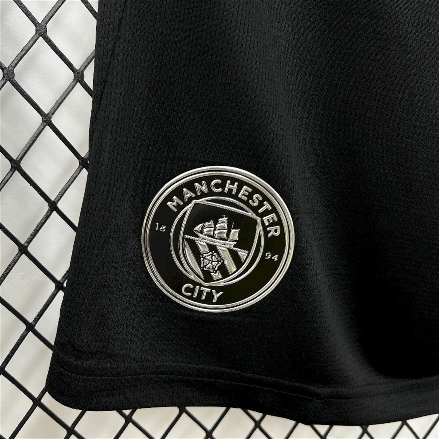 Manchester City 25-26 Away Black Shorts - Fans Version - UnitedFutballJersey