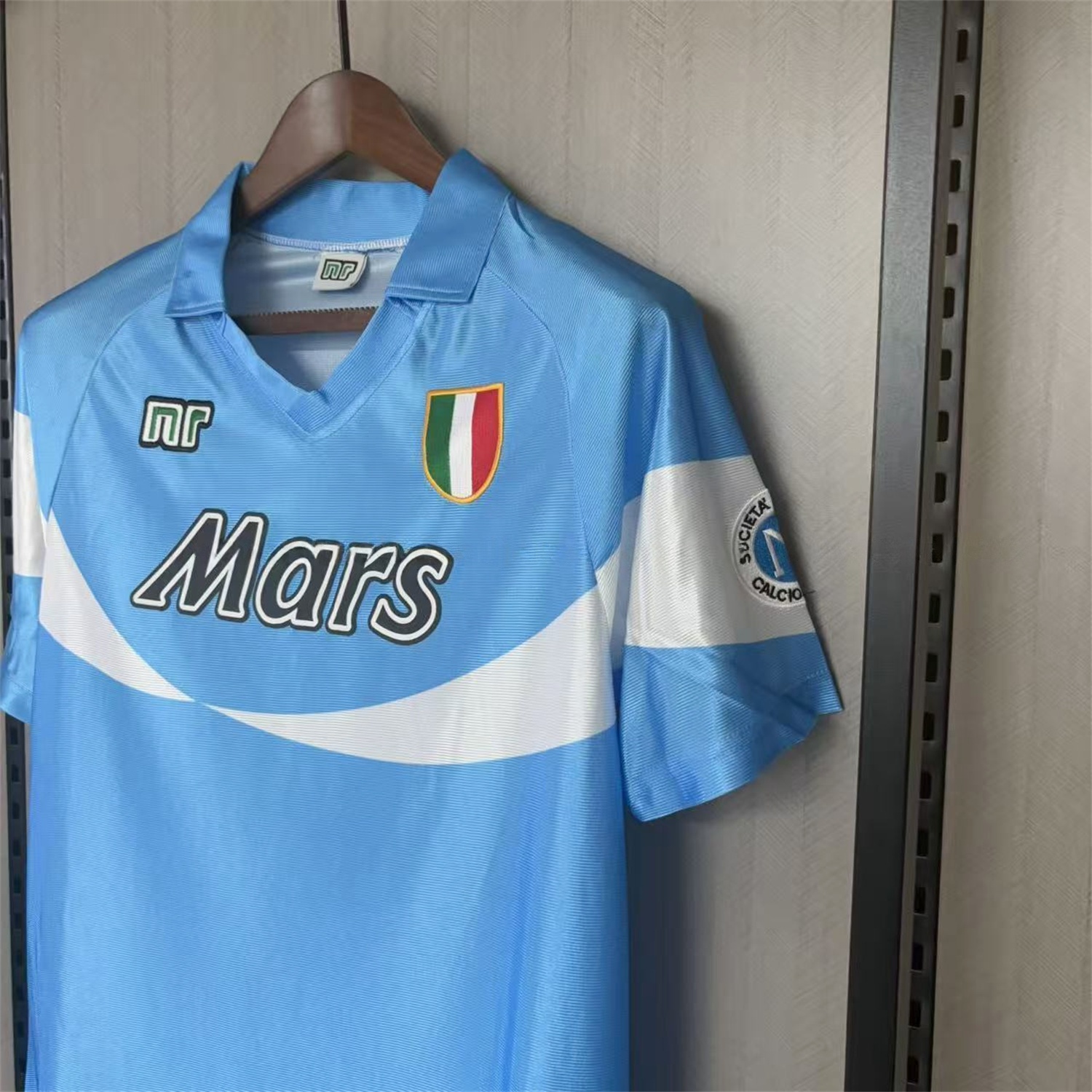 Retro Napoli 1990-91 Home 2 Sky Blue And White Jersey - UnitedFutballJersey