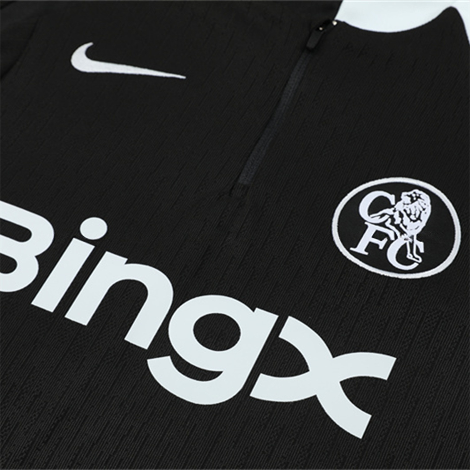 C.H.E.L.S.E.A 25-26 Long Sleeve Training Set - Player Version - Black Top and Black Pants - UnitedFutballJersey