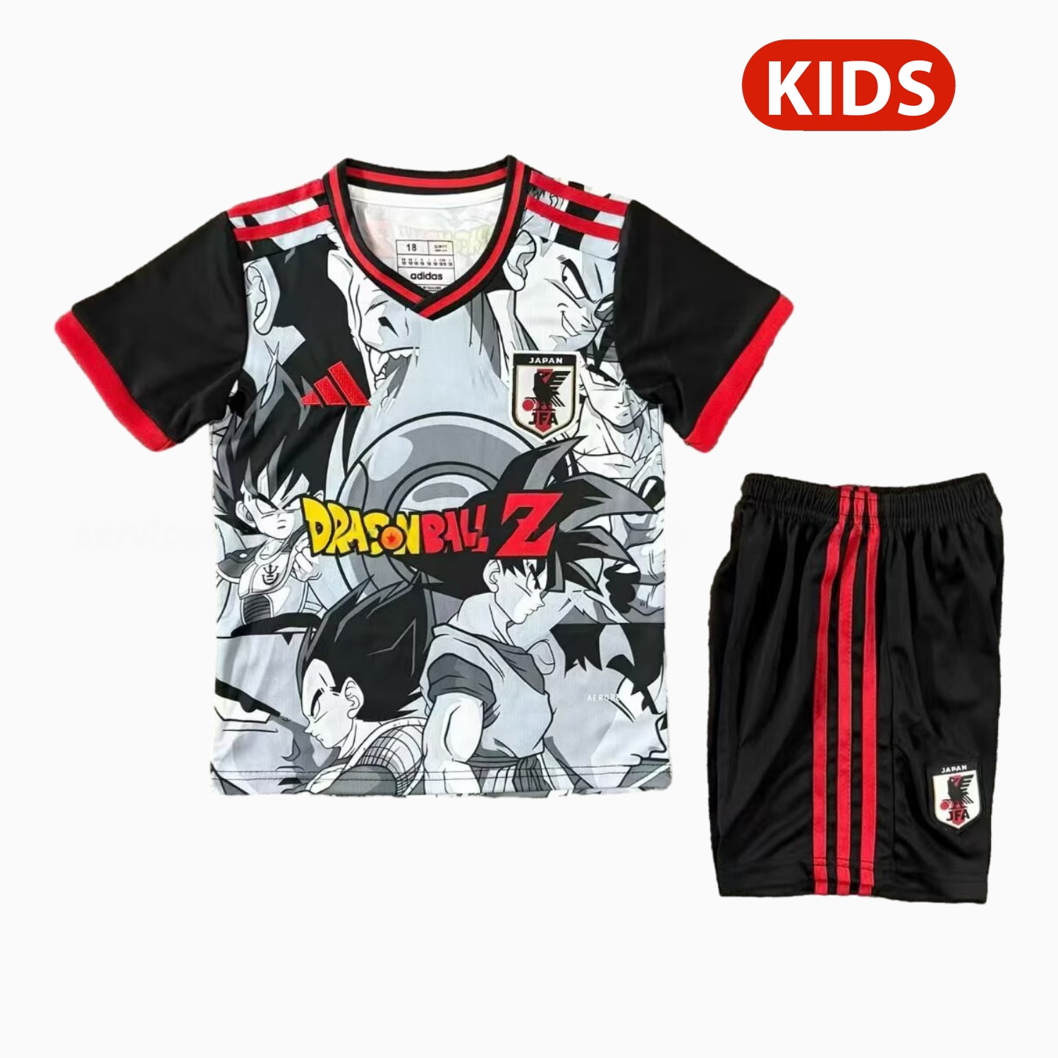 Japan 25-26 Dragon Z Comic Style Special Kids Kit - UnitedFutballJersey