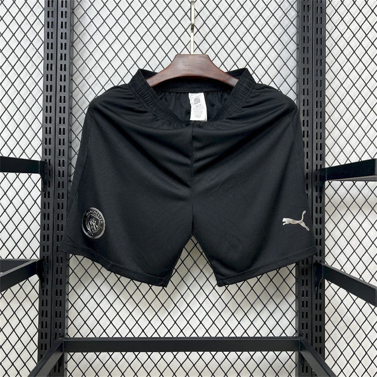 Manchester City 25-26 Away Black Shorts - Fans Version - UnitedFutballJersey
